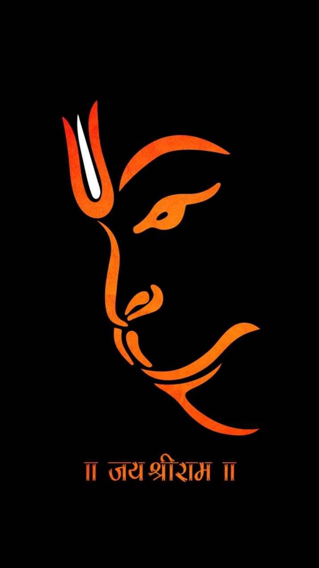 Lord Hanuman - Orange Face