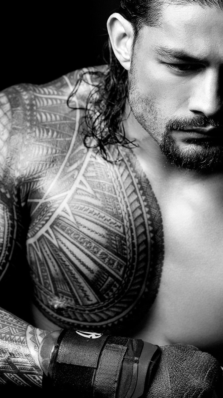 Roman Reigns Black And White
