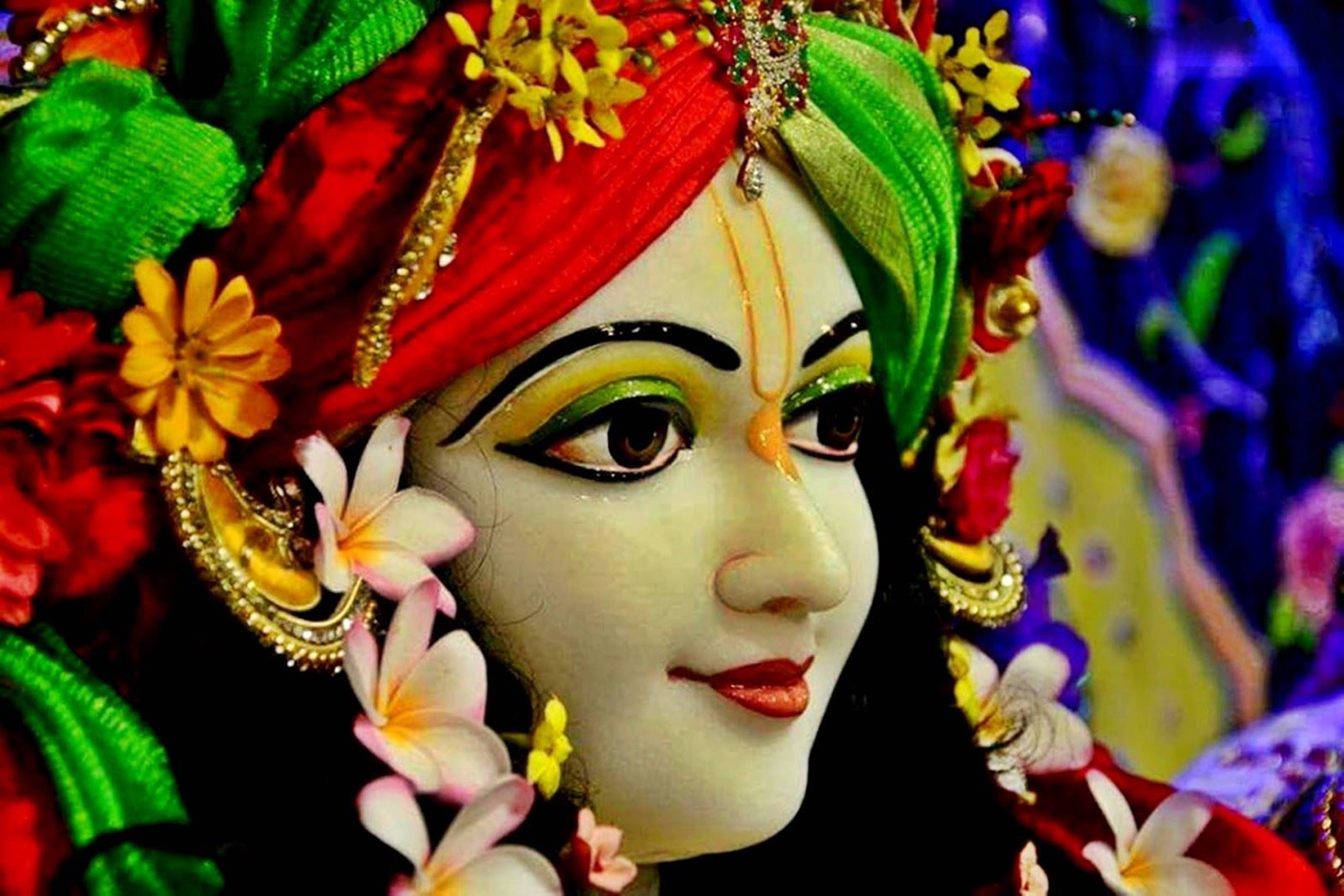 Krishna Ji Ki Photo - Face Closeup