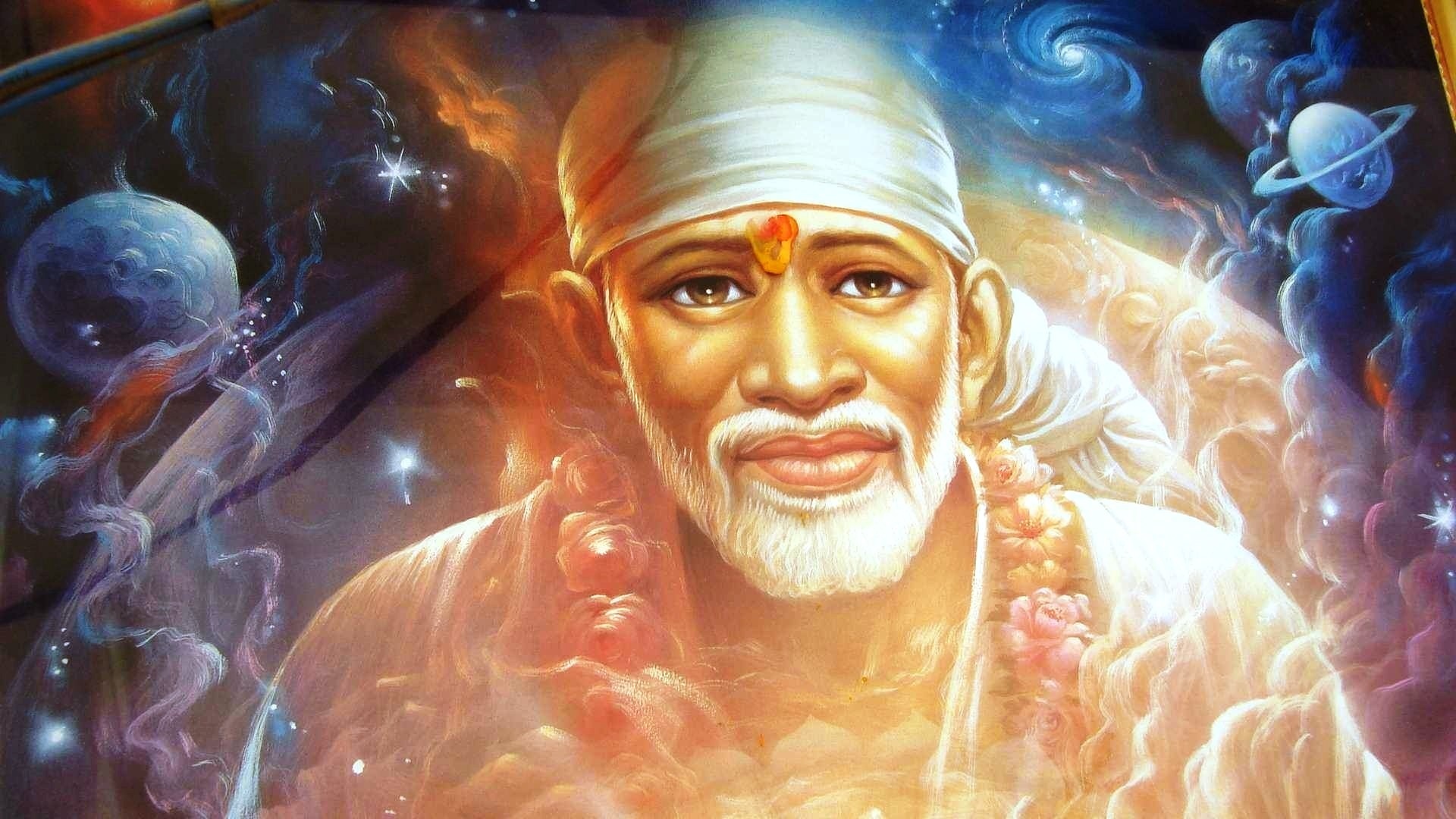 Sai Baba Live - Sai Baba - Painting