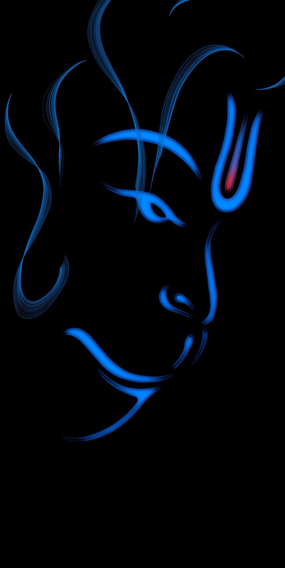 Lord Hanuman Blue Face