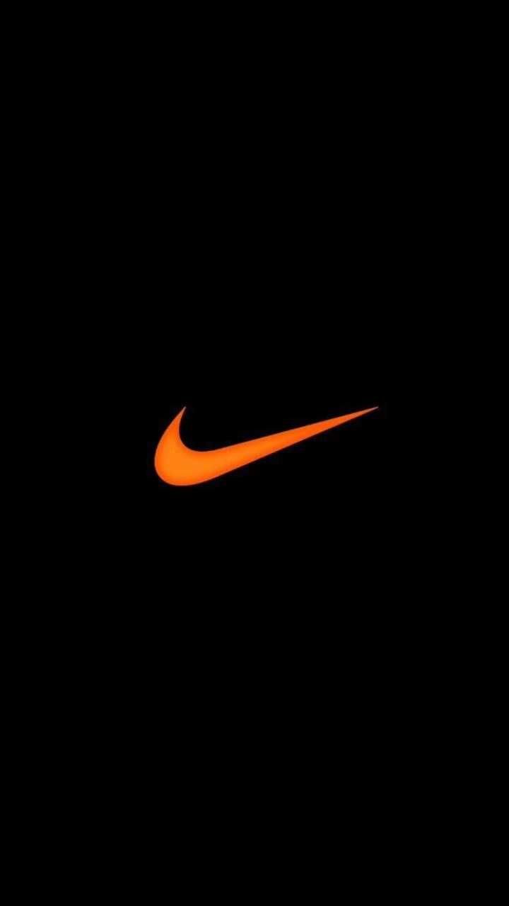 Orange and Black Nike logo