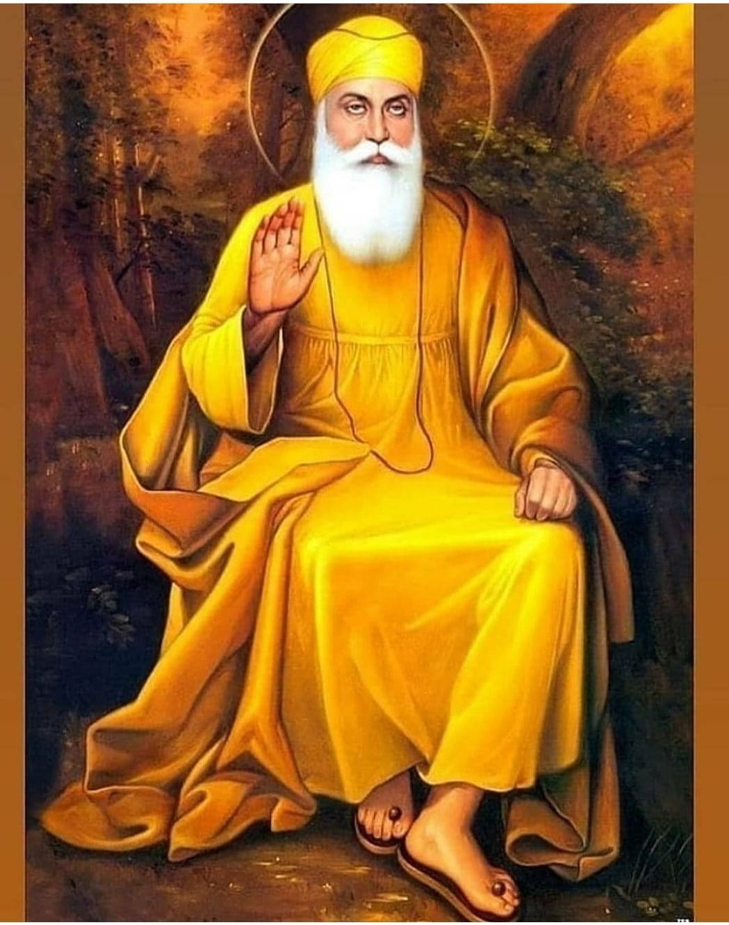 Waheguru Ji.Waheguru Nanak Dev Ji Yellow