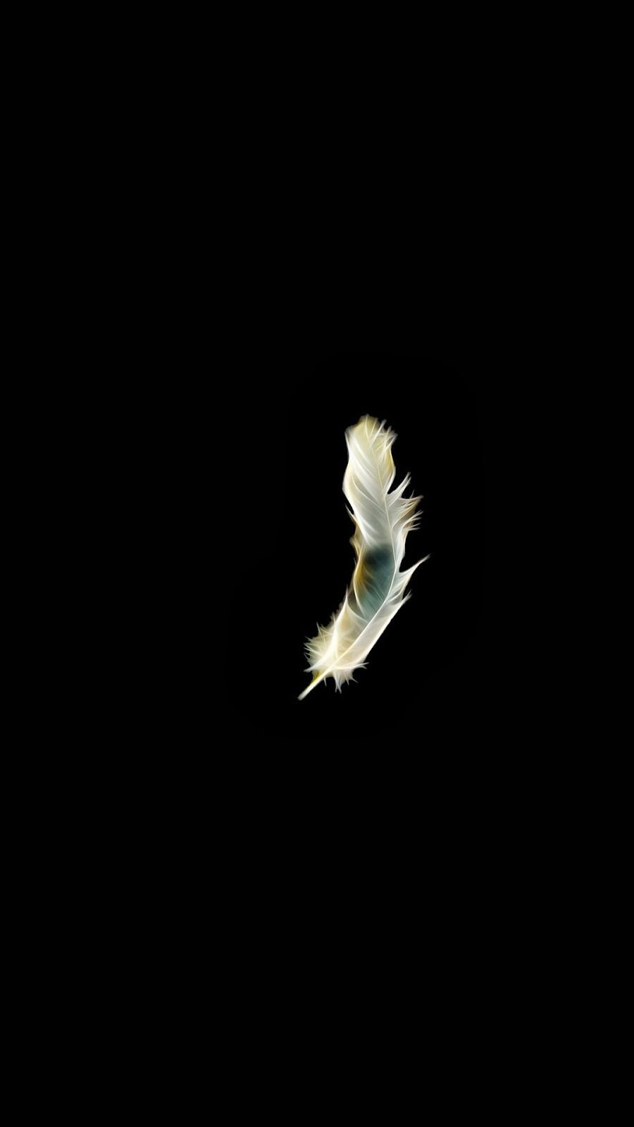 Aesthetic White Feather