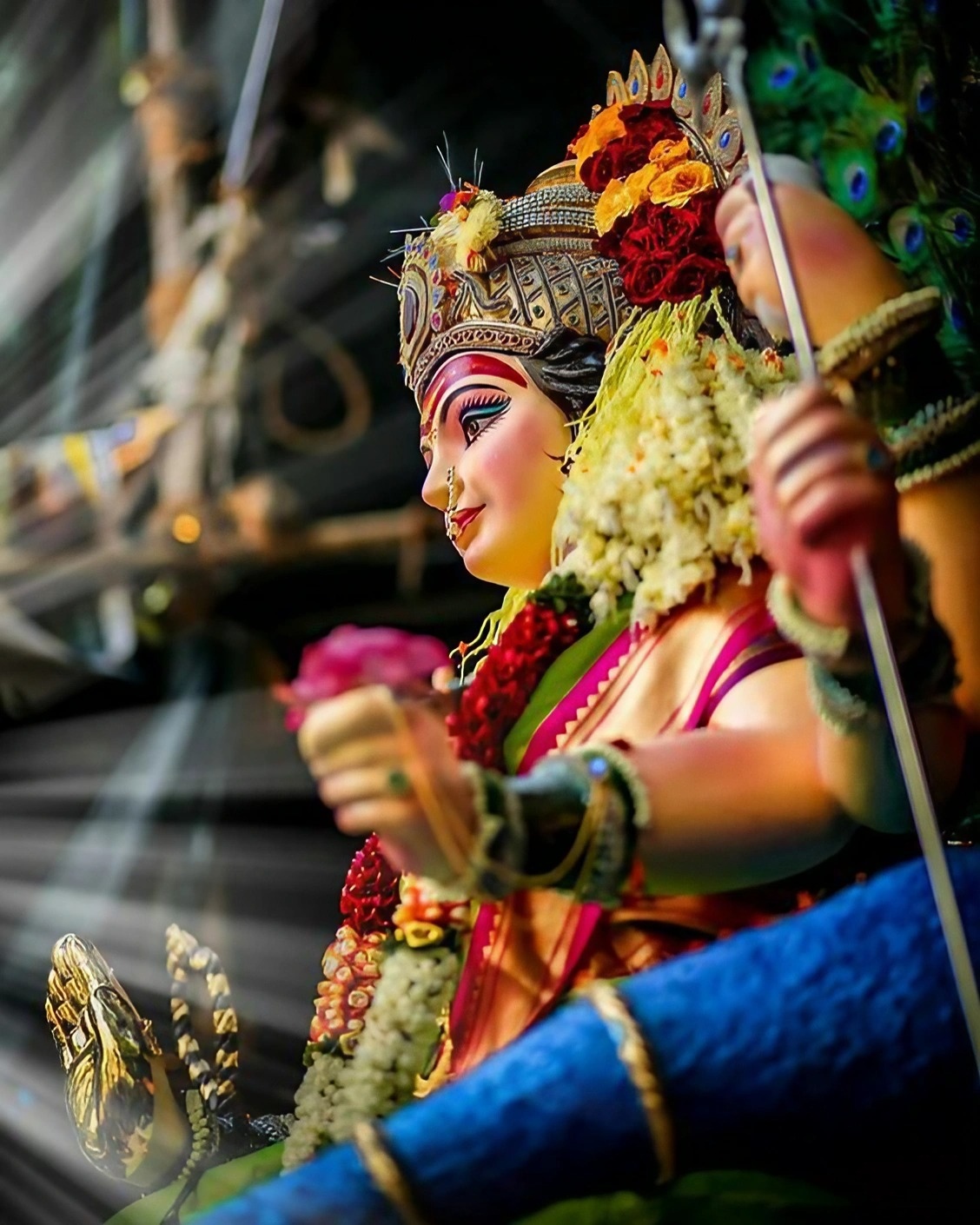 Durga Photo - Maa Durga Statue Sidelook