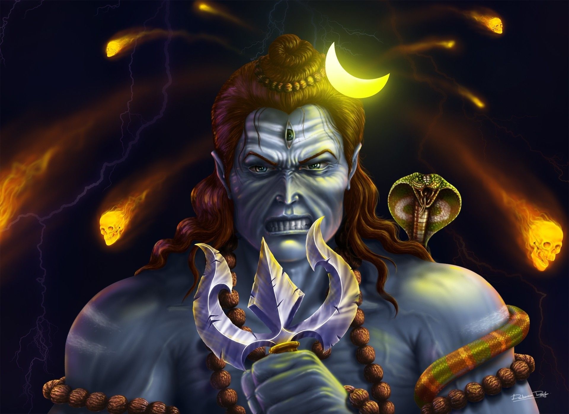 Rudra Shiva - Angry Face
