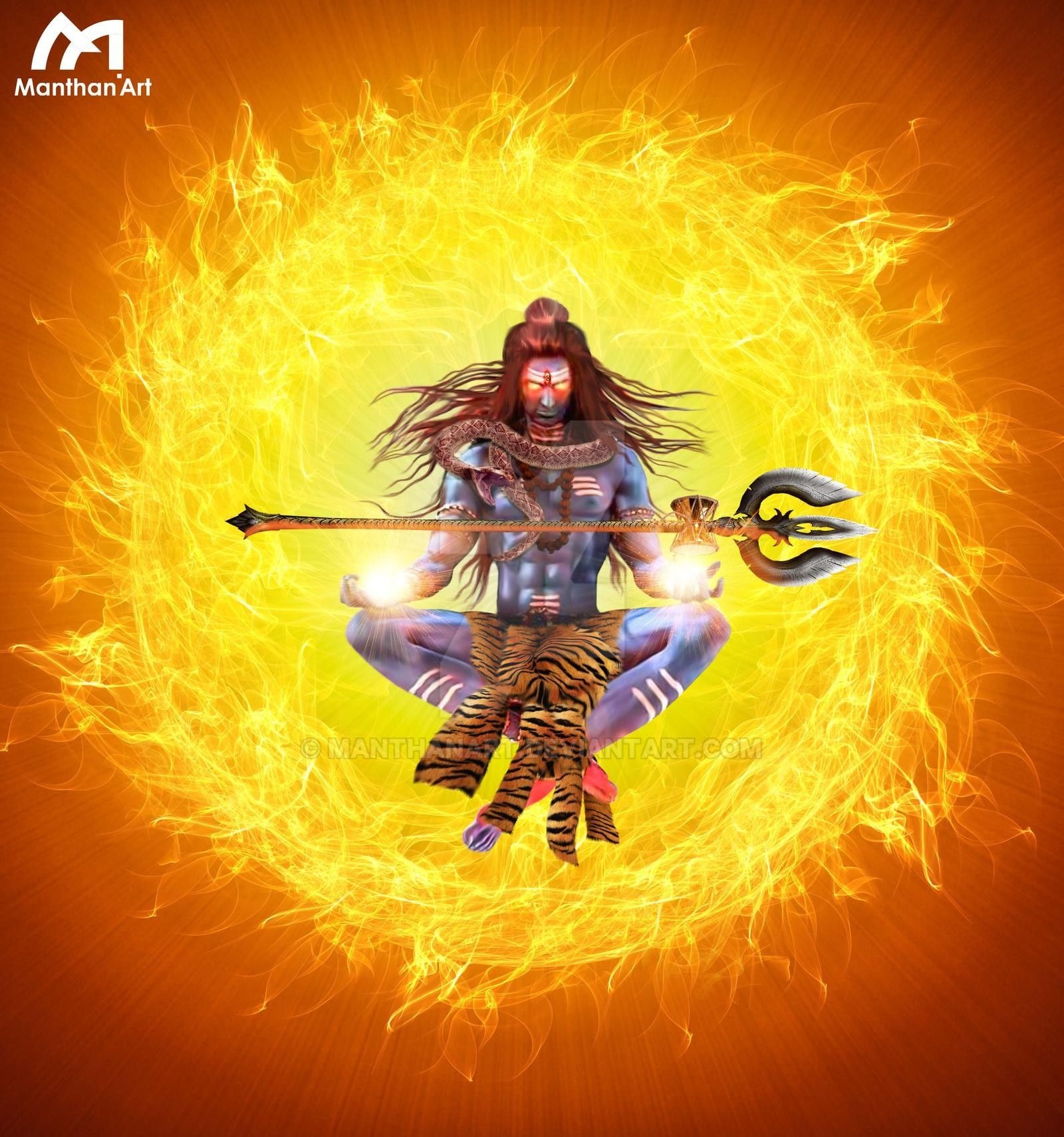 Rudra Shiva - Fire - Background