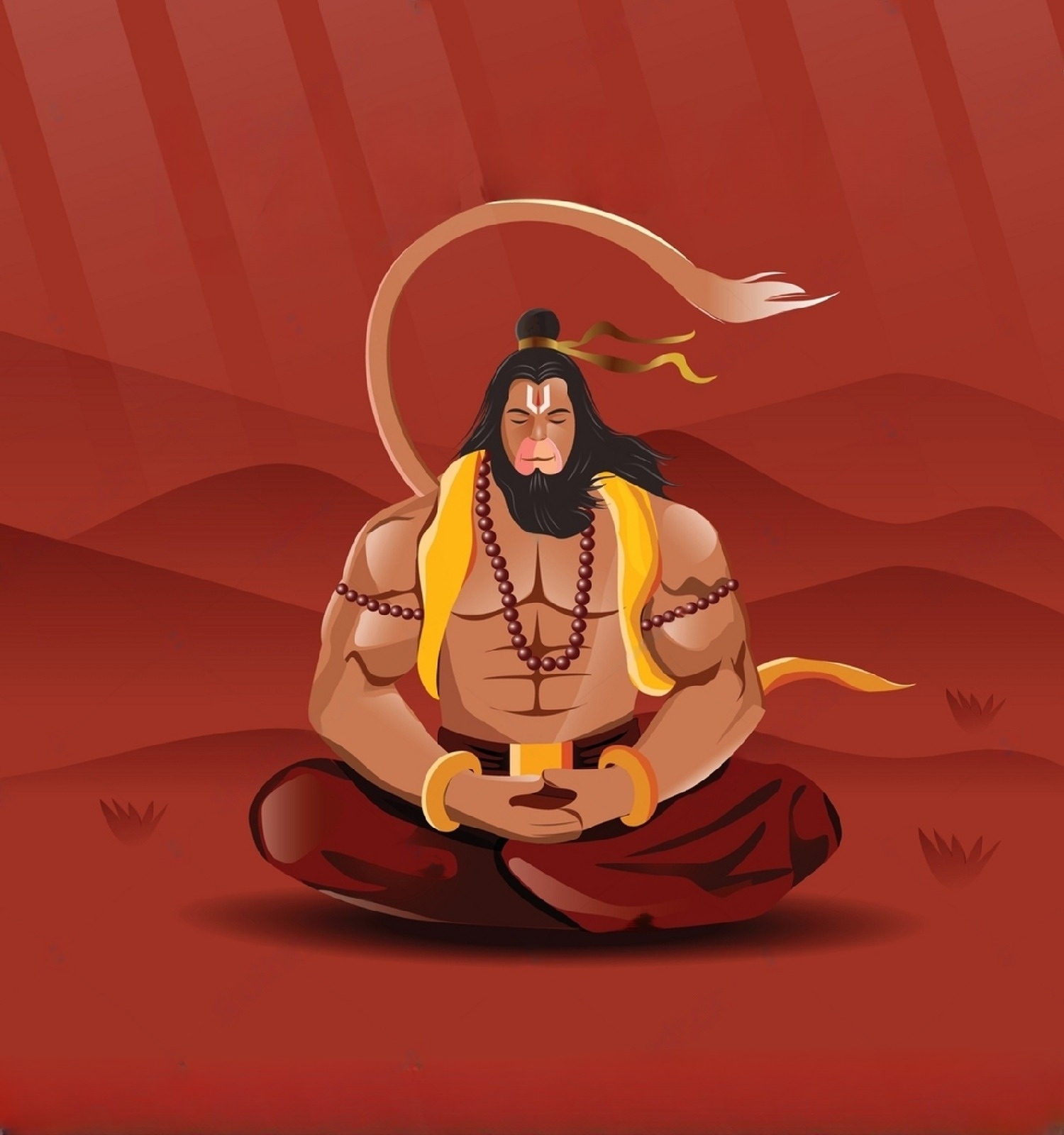 Hanuman Ji Ki Photo - Meditation