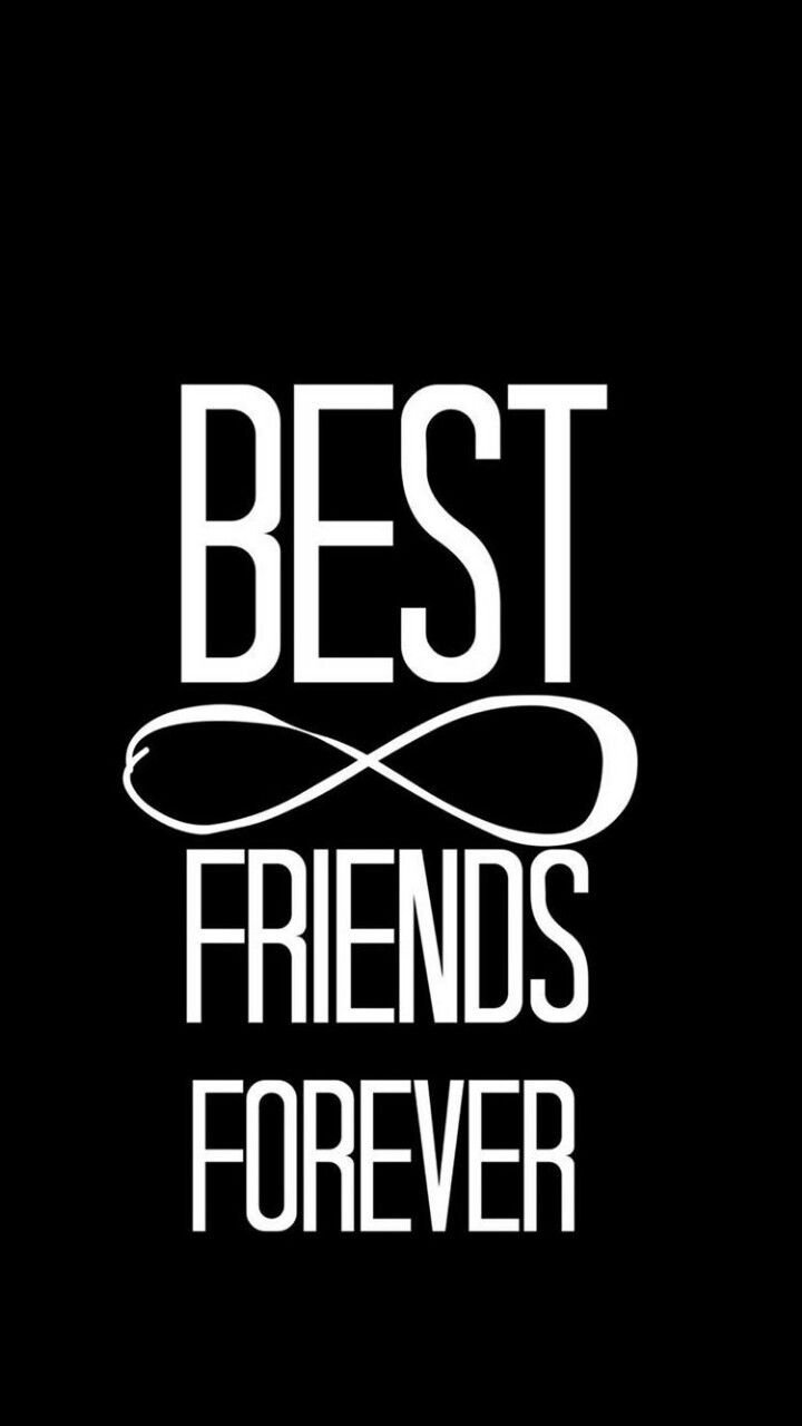 Best Friends Forever - Black Background