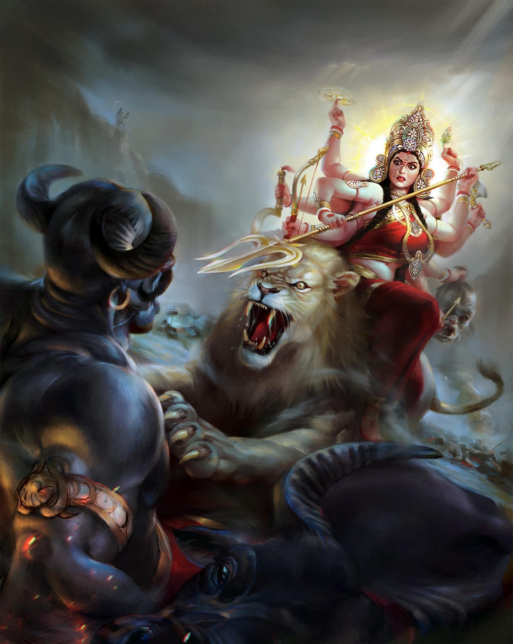 Durga Ji Ki Photo - Animation