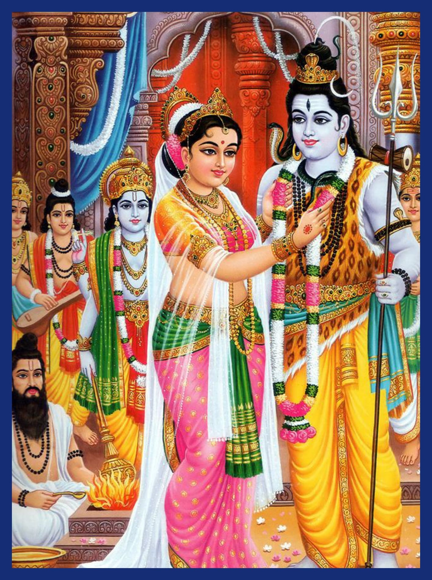 Sivan Images - Lord Shiva - Goddess Parvati - Marriage Background
