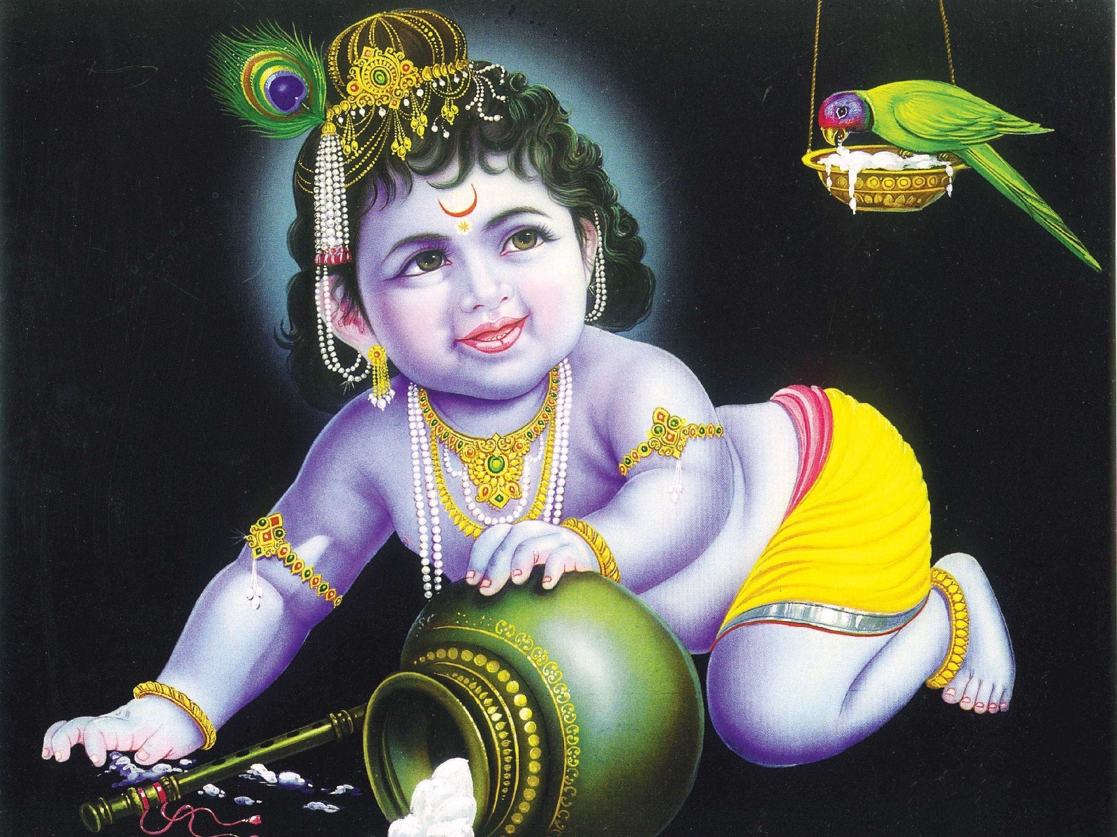 Lord Krishna Images For Krishna Makhan