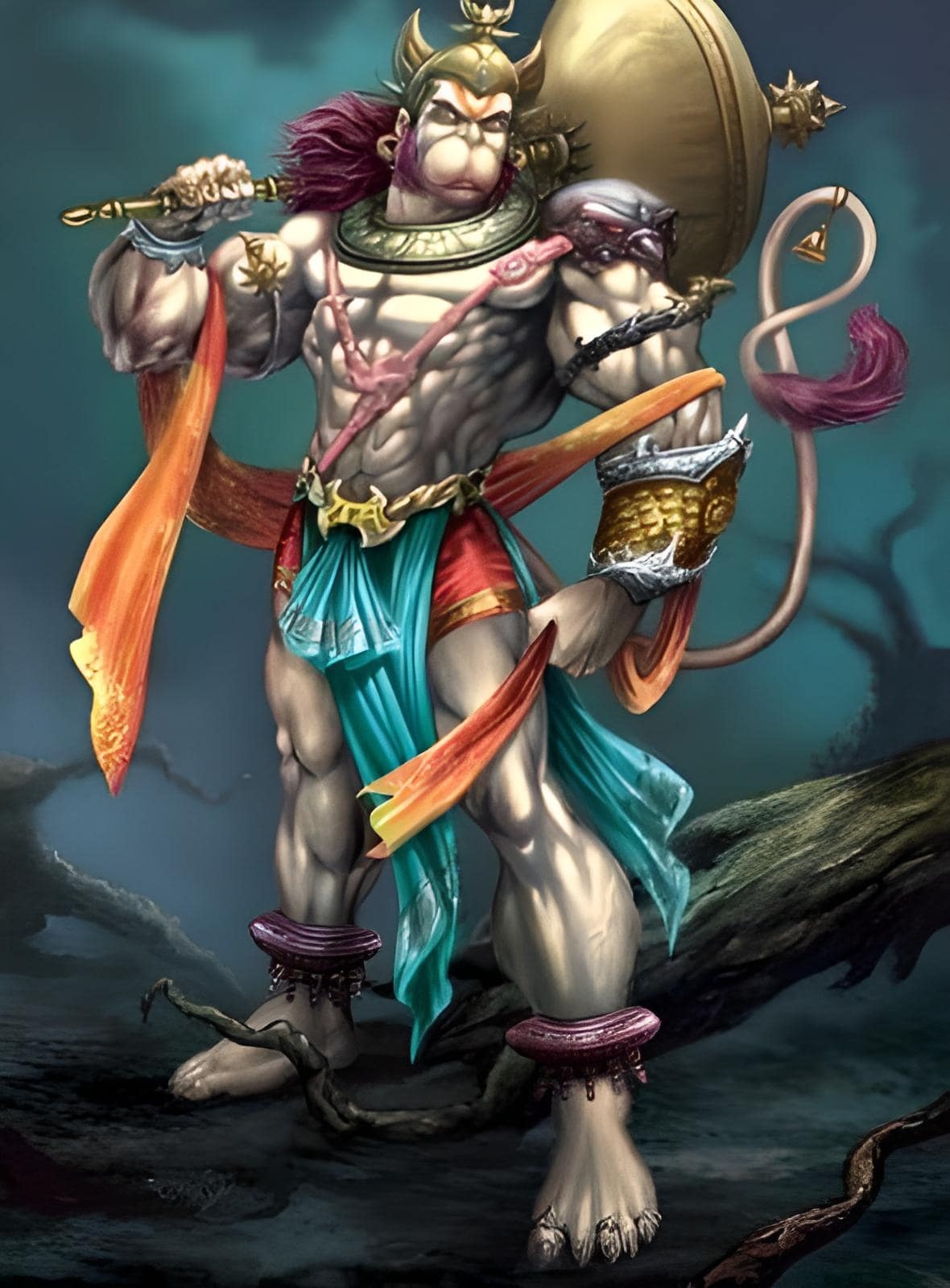 Hanuman Ji Dangerous - Angry Look