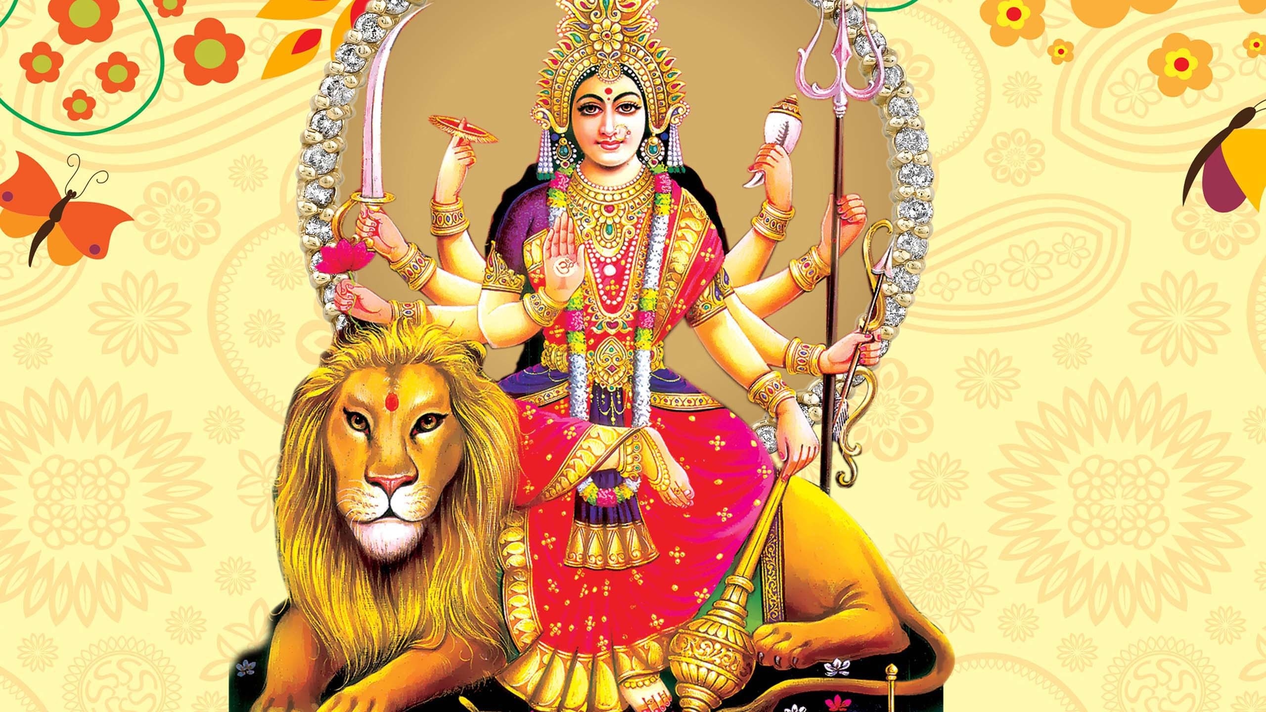 Durga Maa With gada in hand Pictures