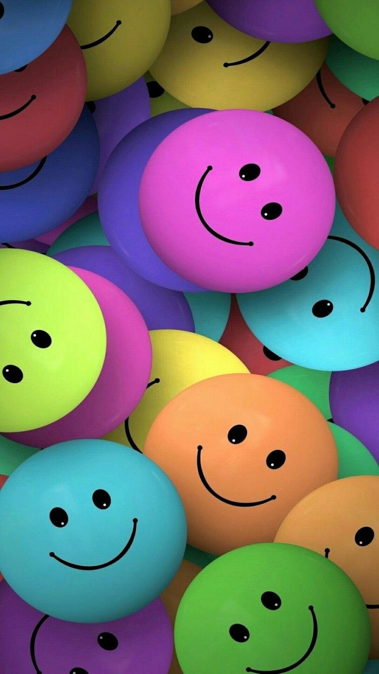 Colourful Smile Emoji