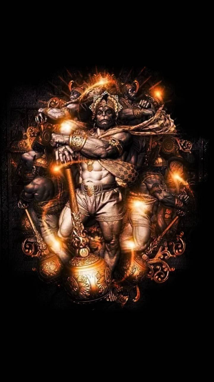 Lord Hanuman - Sparkle Effect