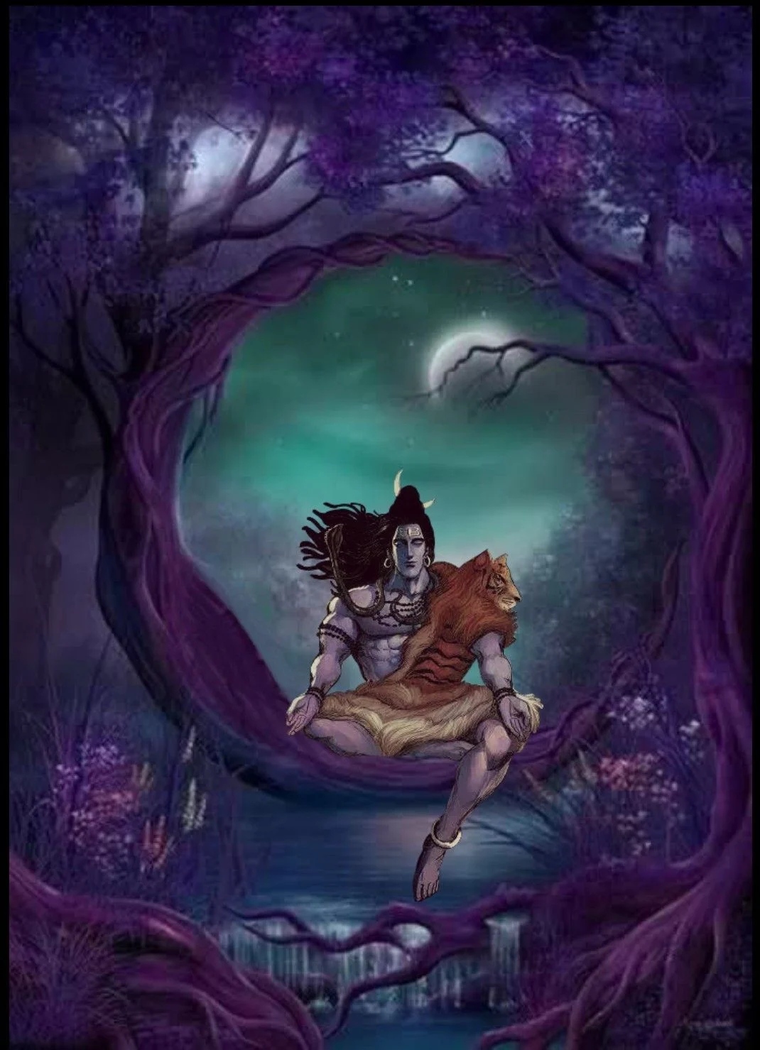 Shiva Photos - Dark Theme - Forest