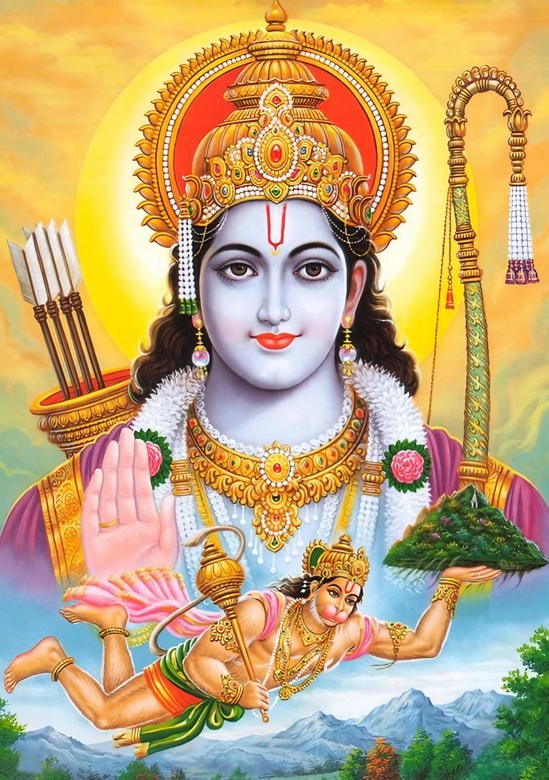 Hindu God 4k - Lord Ram And Hanuman Ji