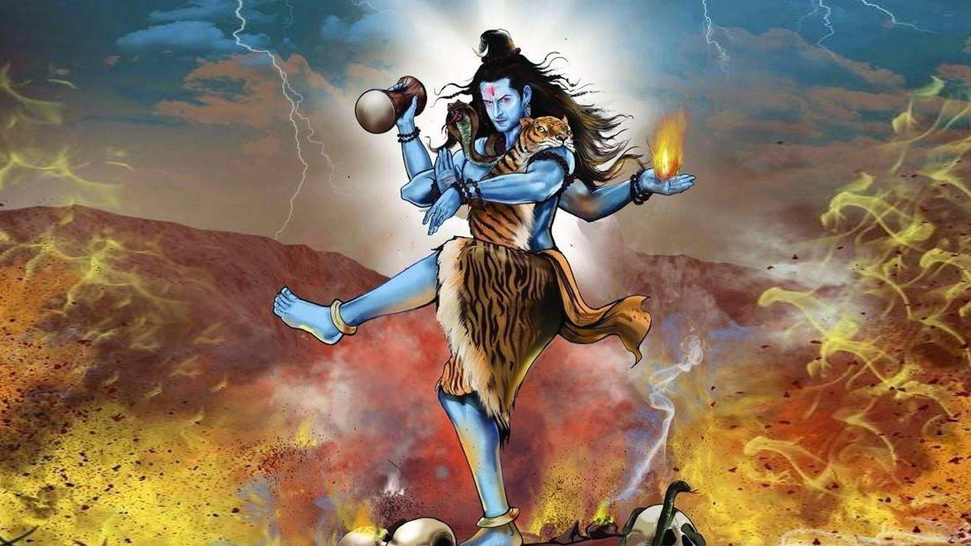 Rudra Shiva - Lord Shiva - Painting