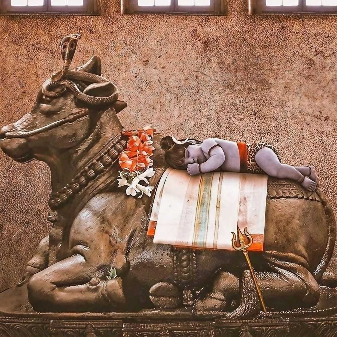 Bholenath Ka - Baby Lord Shiva Sleeping On Nandi