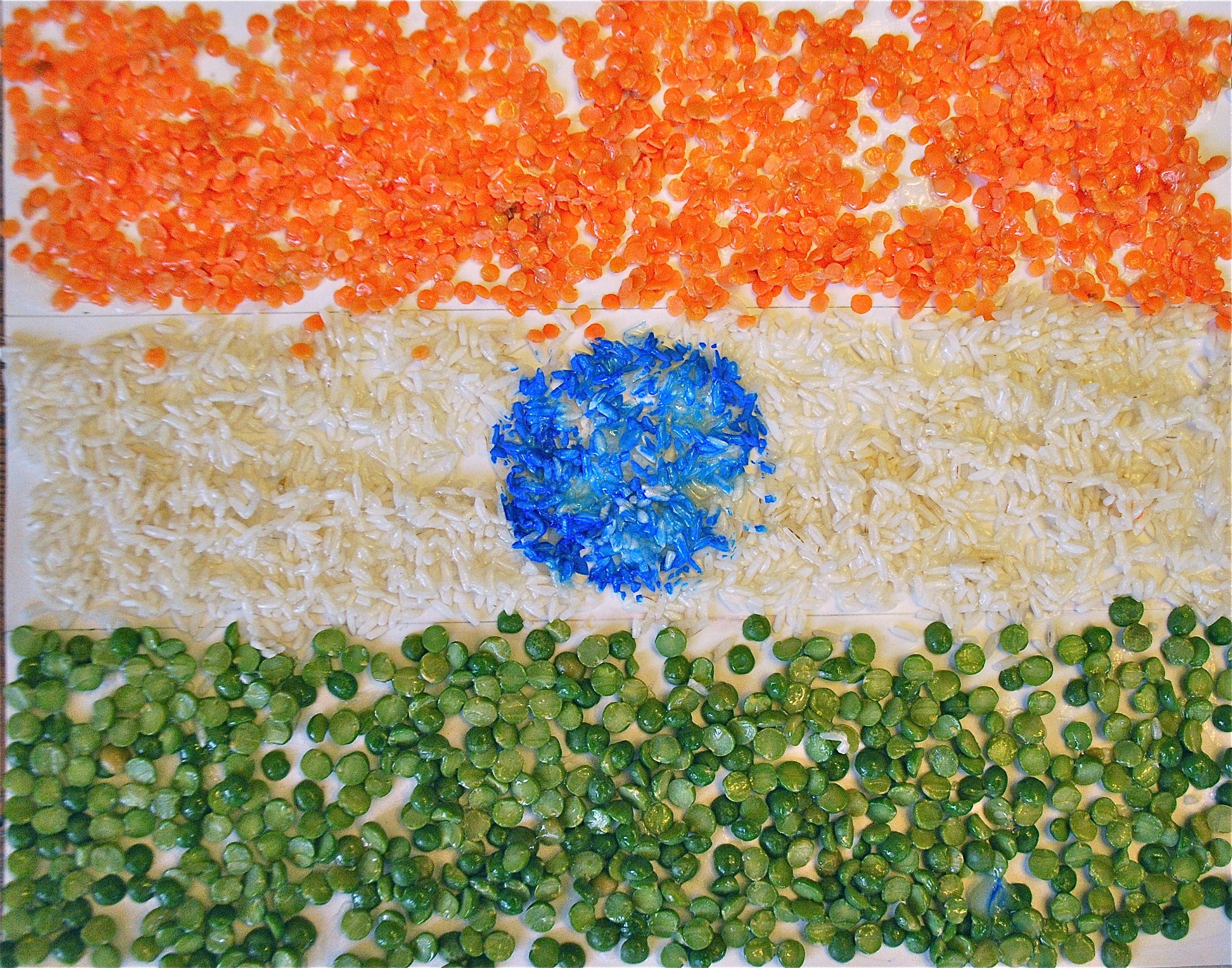 Indian Flag Photo In Pulses