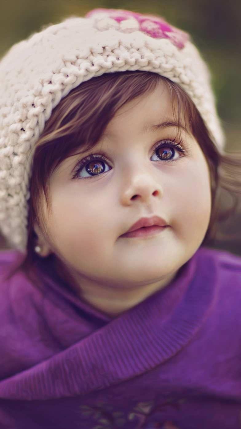 Cute Baby Girl - Purple Eyes