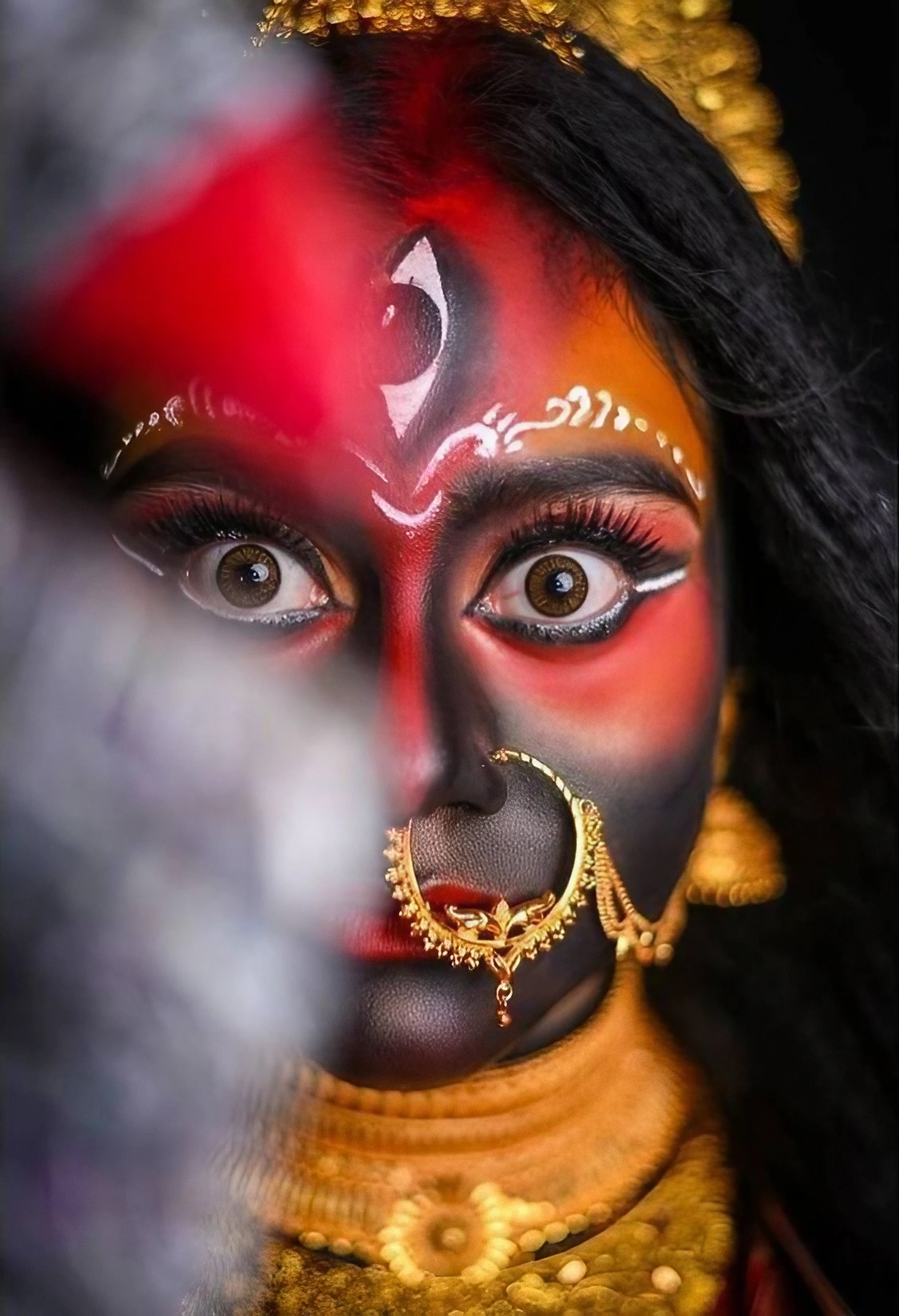 Kali Mata Ki Photo - Half Face