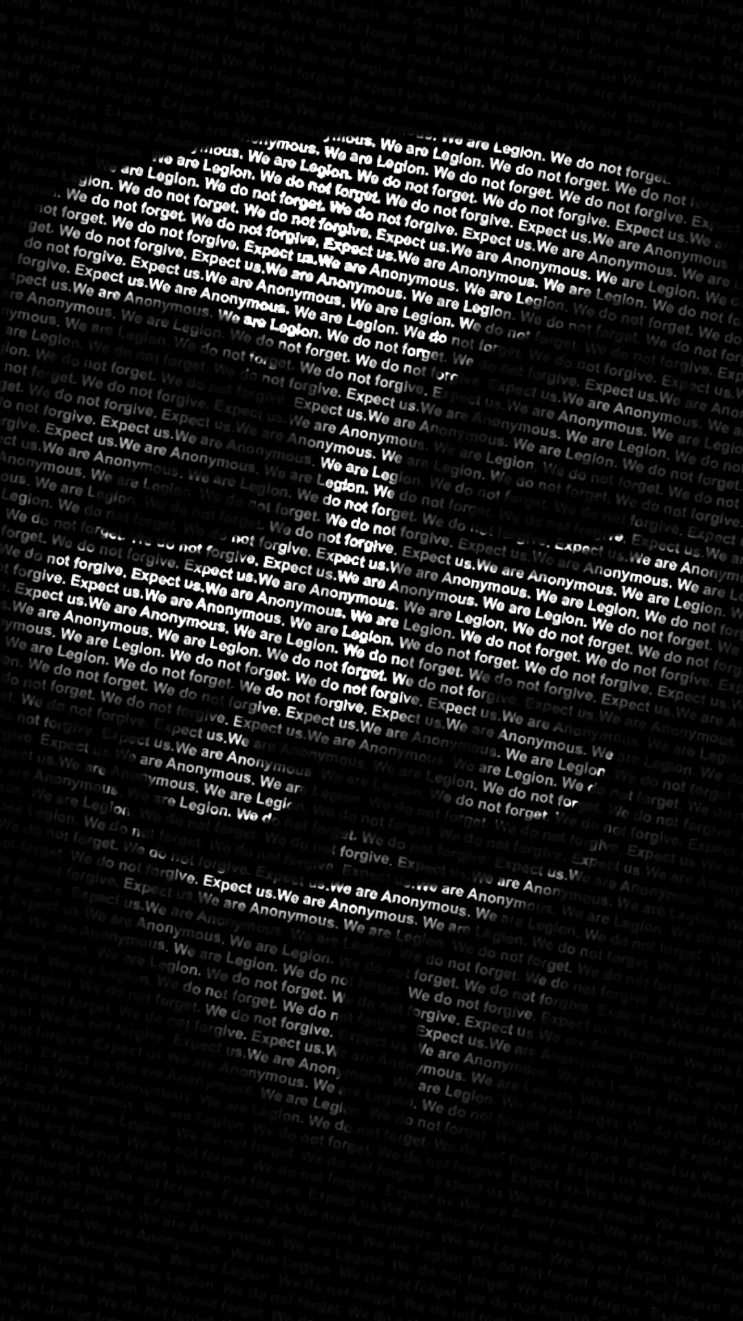Black Screen Of Joker Mask