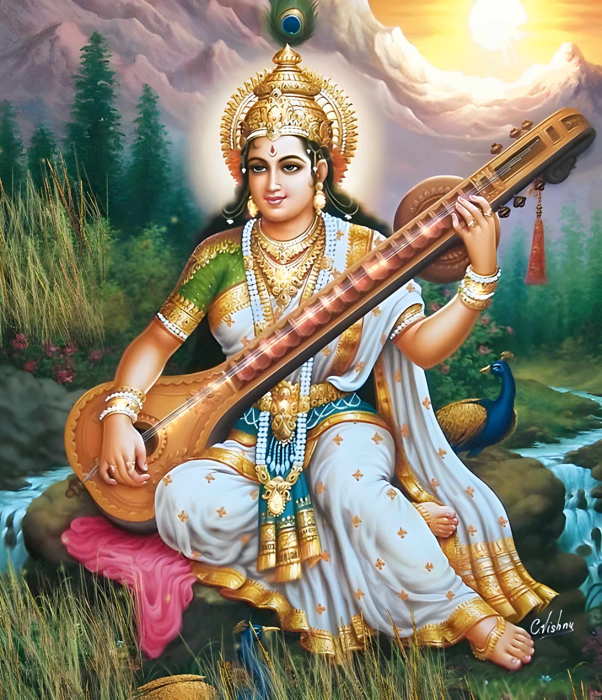 Saraswati Photo - Sunshine Background - saraswati thakur
