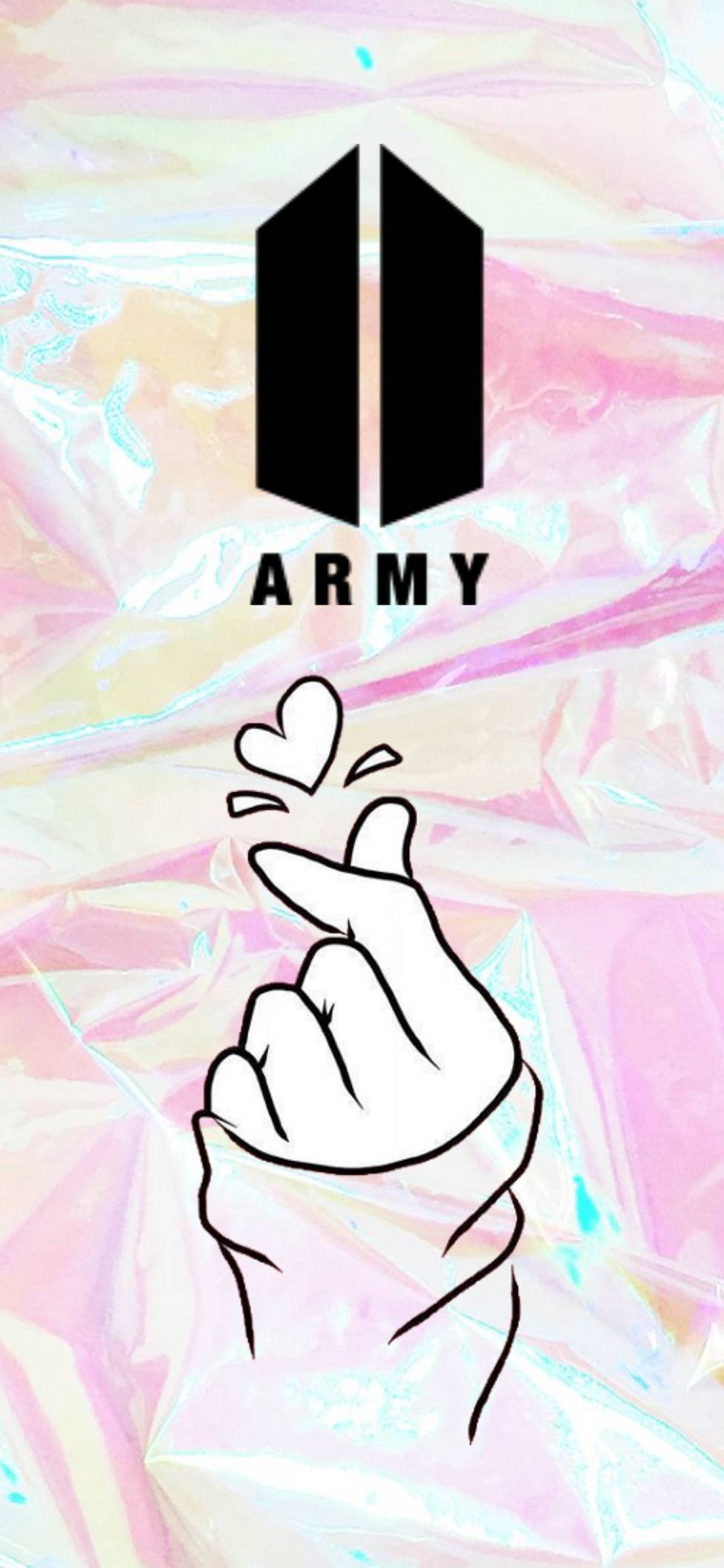 BTS Logo Finger Heart