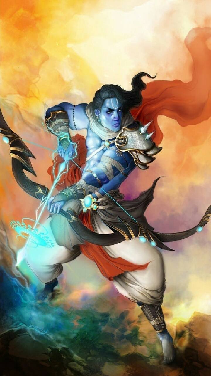 Lord Rama - Angry | Painting