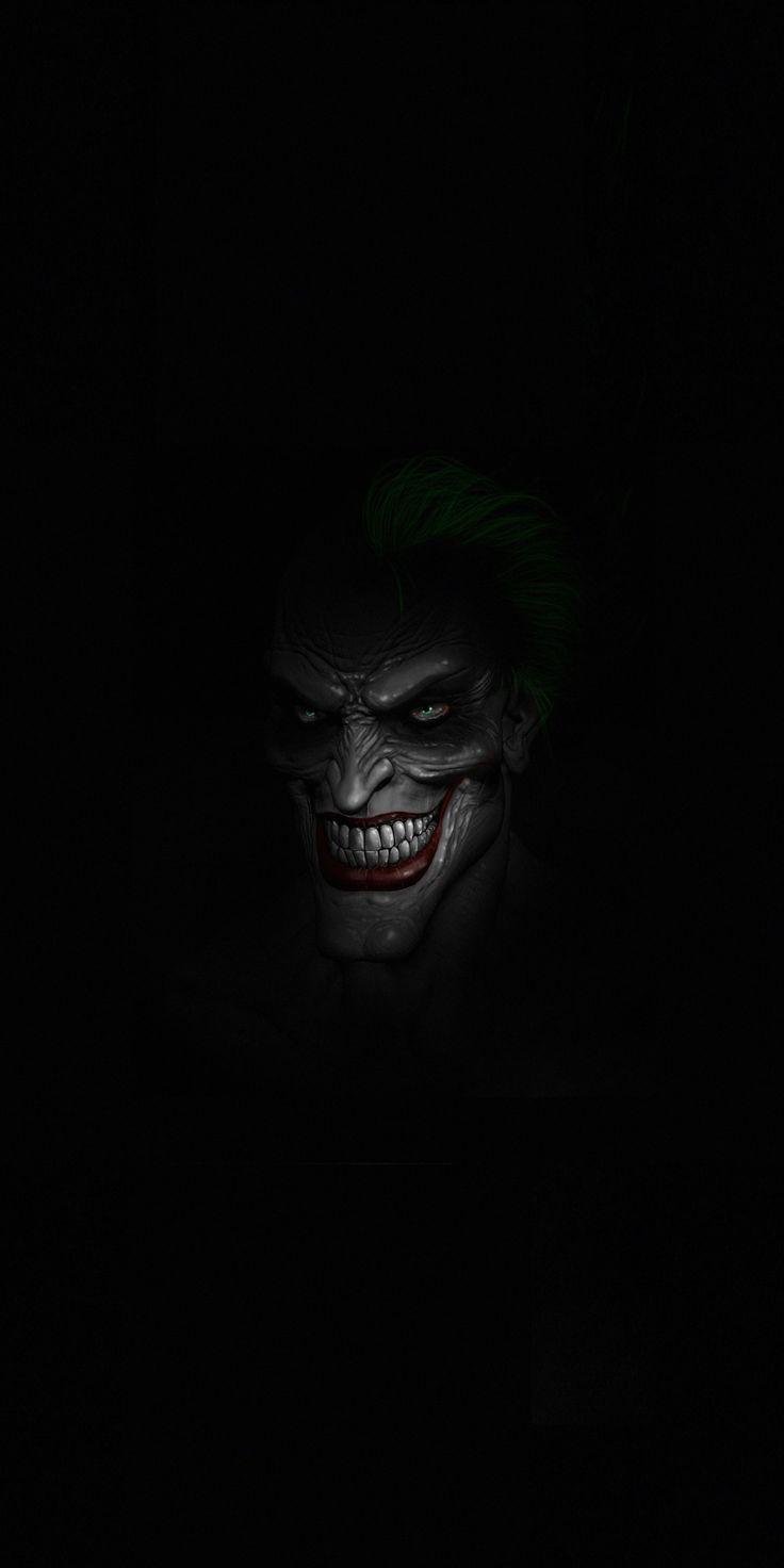 Joker face dark blackbackground