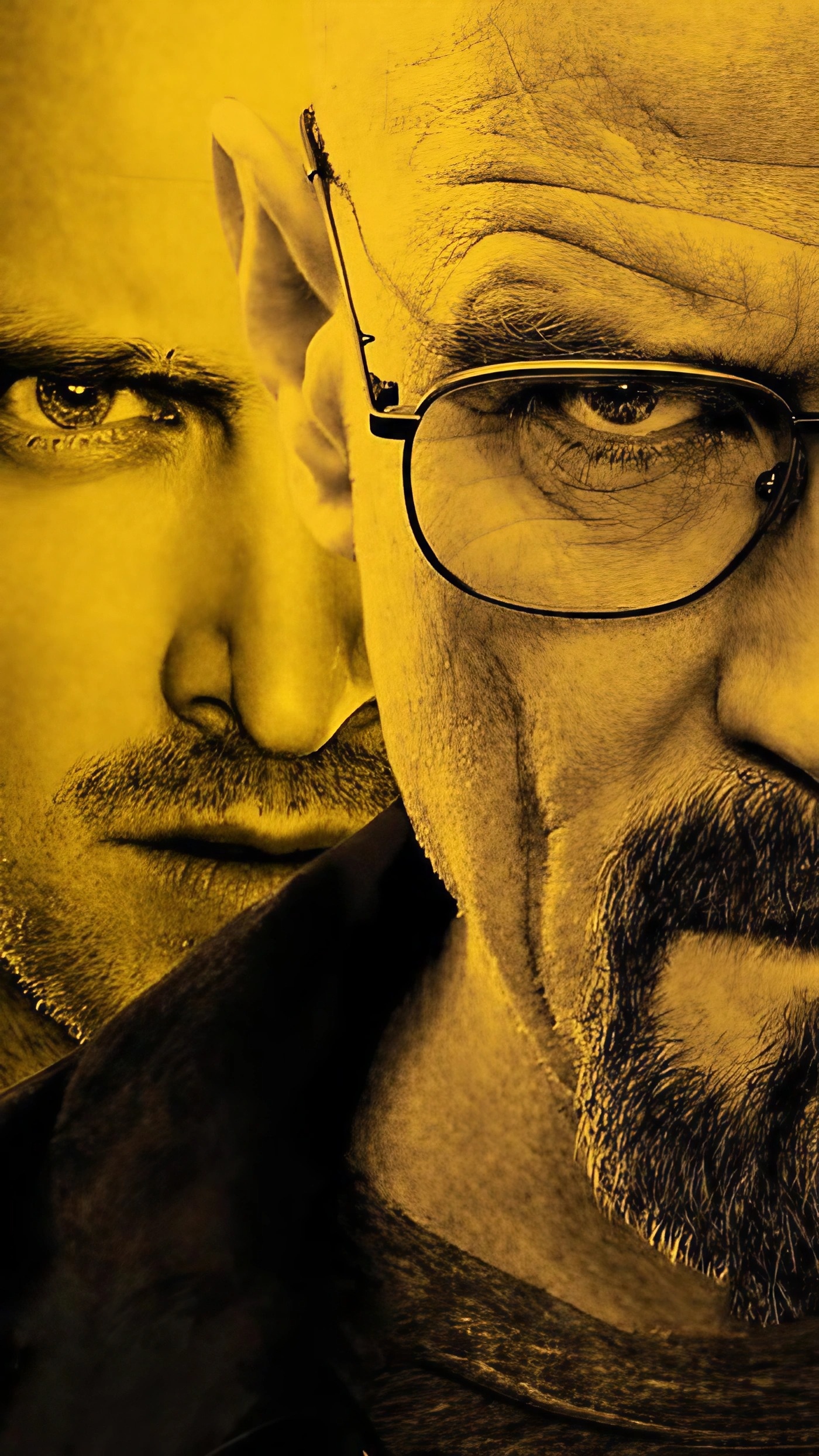 Breaking Bad - Walter White And Jesse Pinkman Half Face