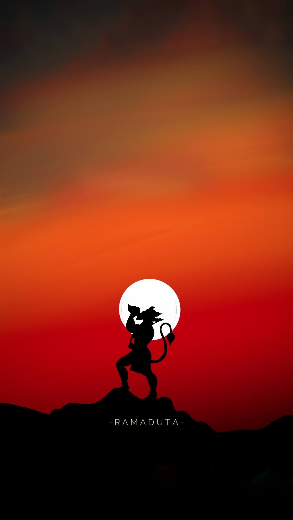 Lord Hanuman Shadow Effect