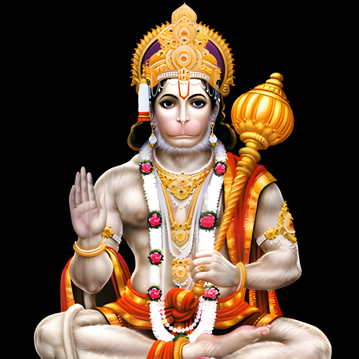 Lord Hanuman Ji - Black Background - hanuman ji hd