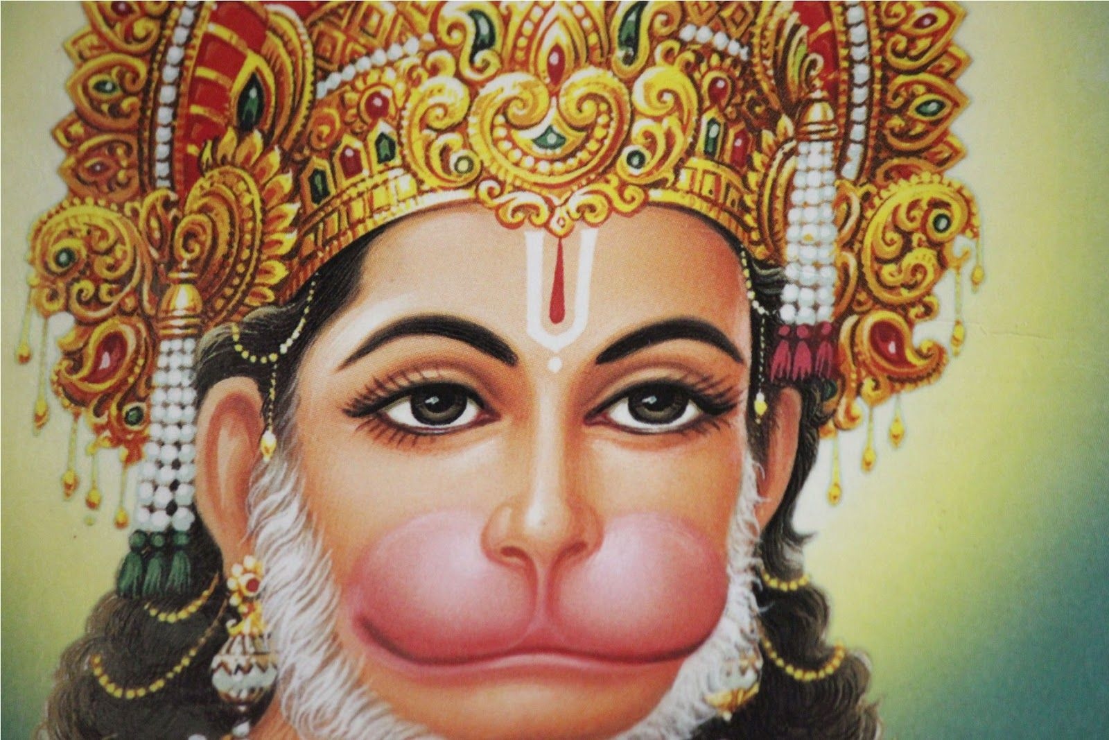 Hindu God - Lord Hanuman Face