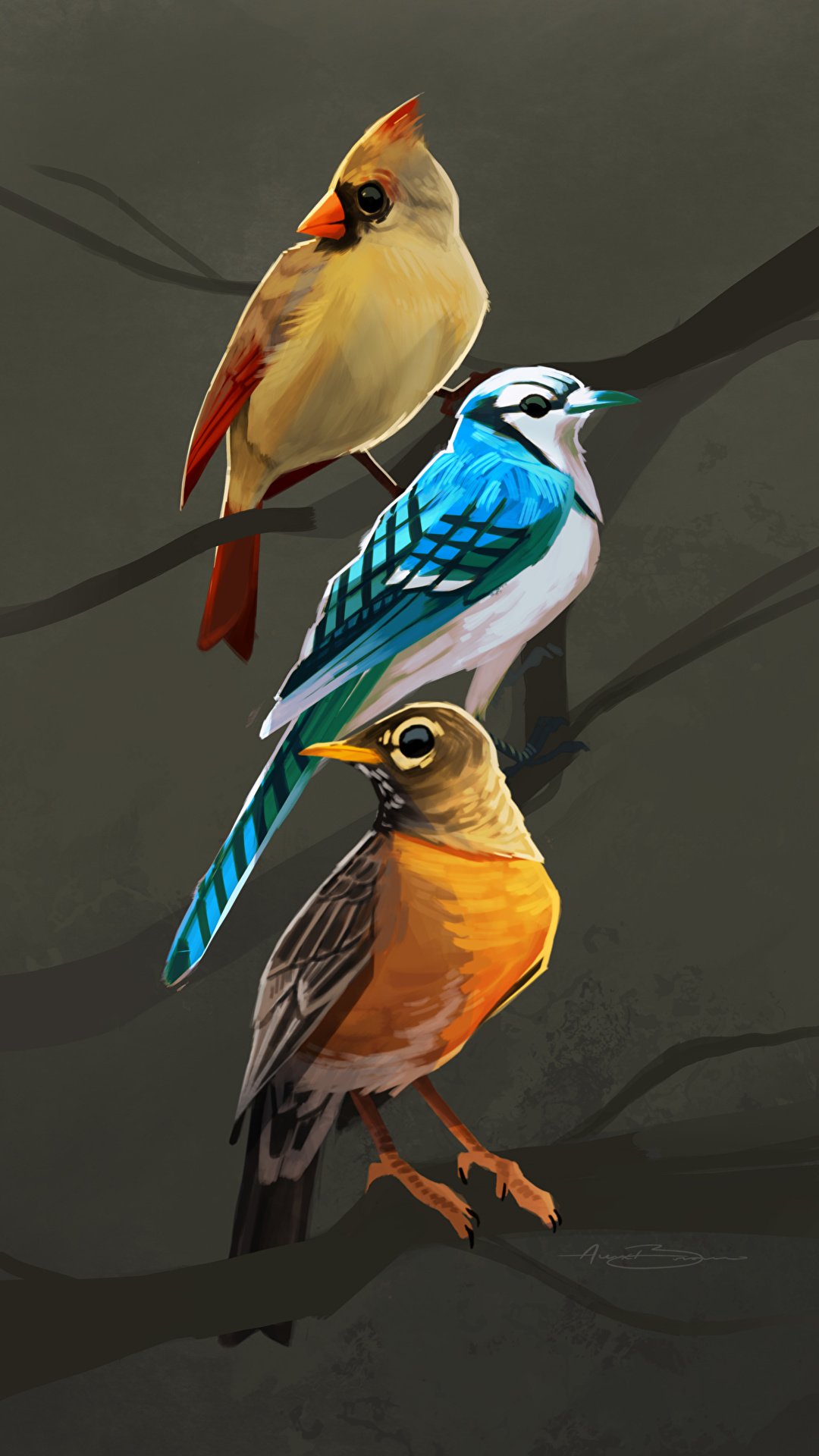 Beautiful Birds Painting