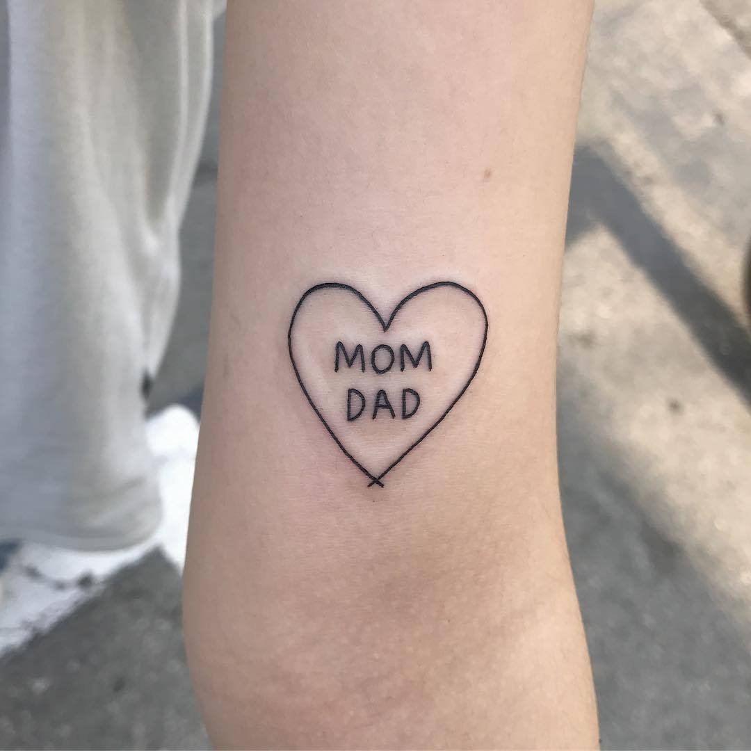 Mom Dad Name - Tattoo For Mom Dad