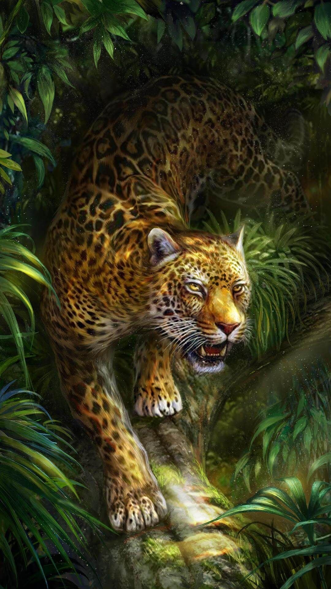Leopard - Animal | Forest Background