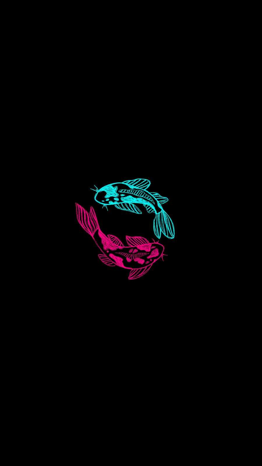 Neon Koi Fish