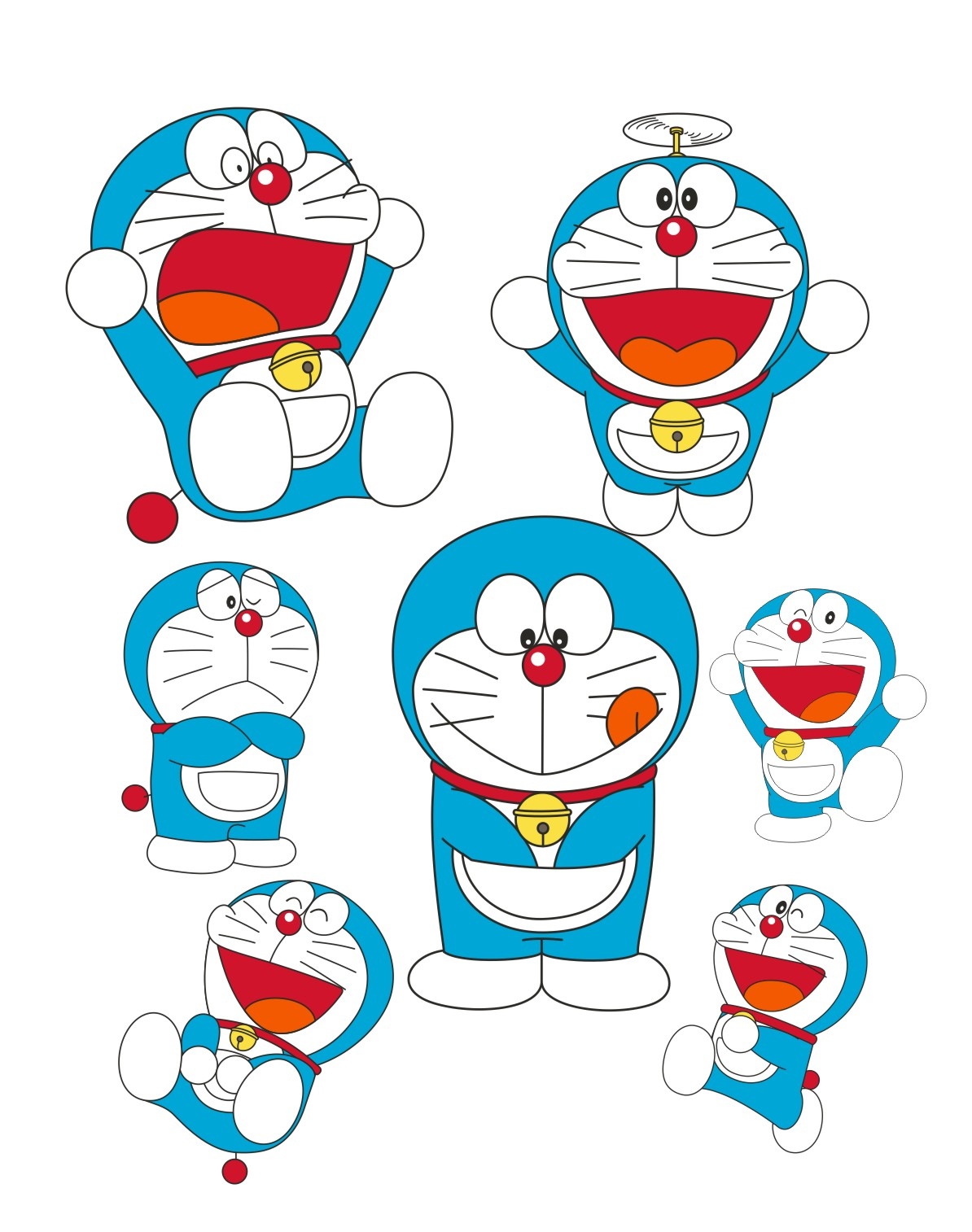 Cute Doraemon - Actions
