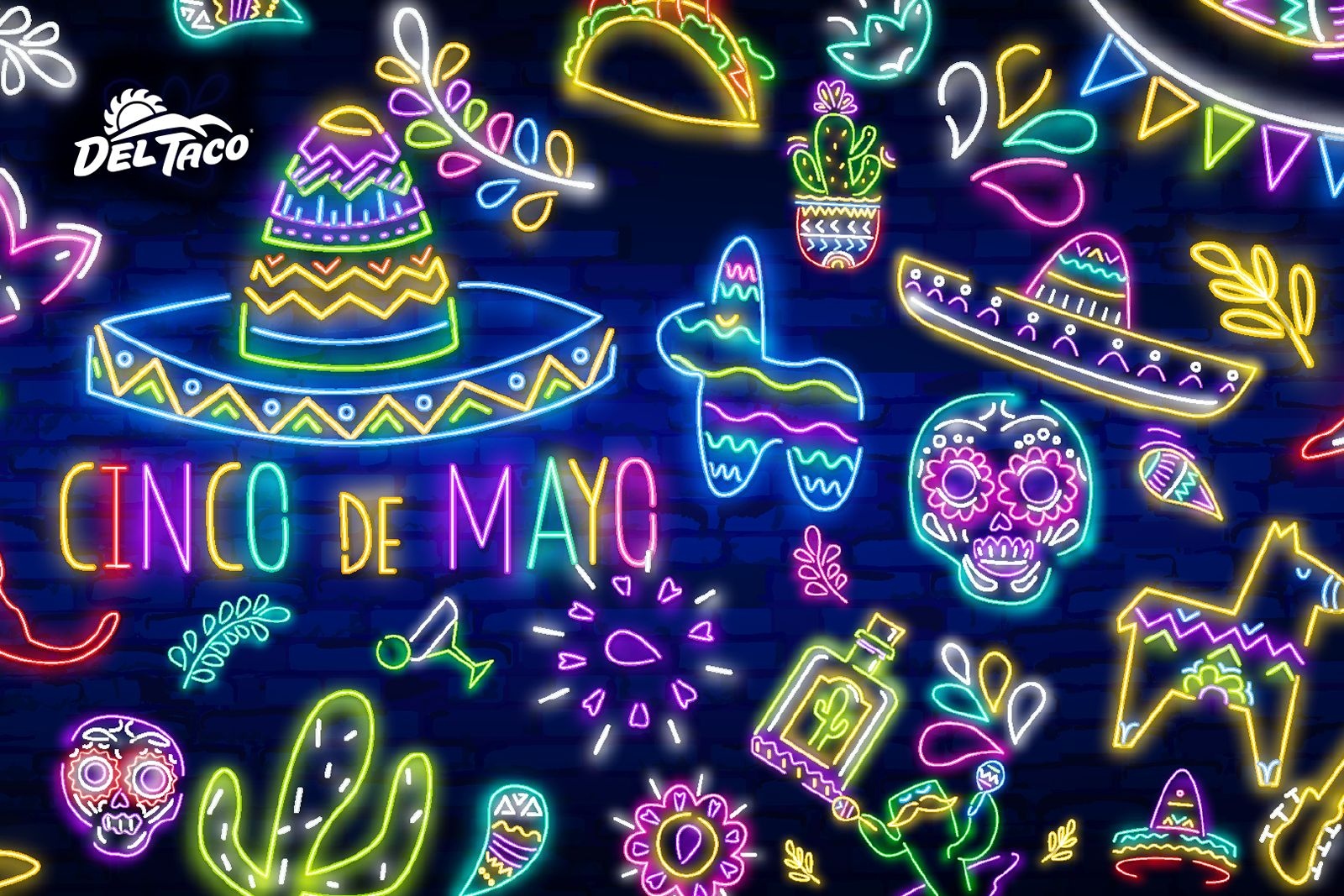 Cinco De Mayo - Neon - Background