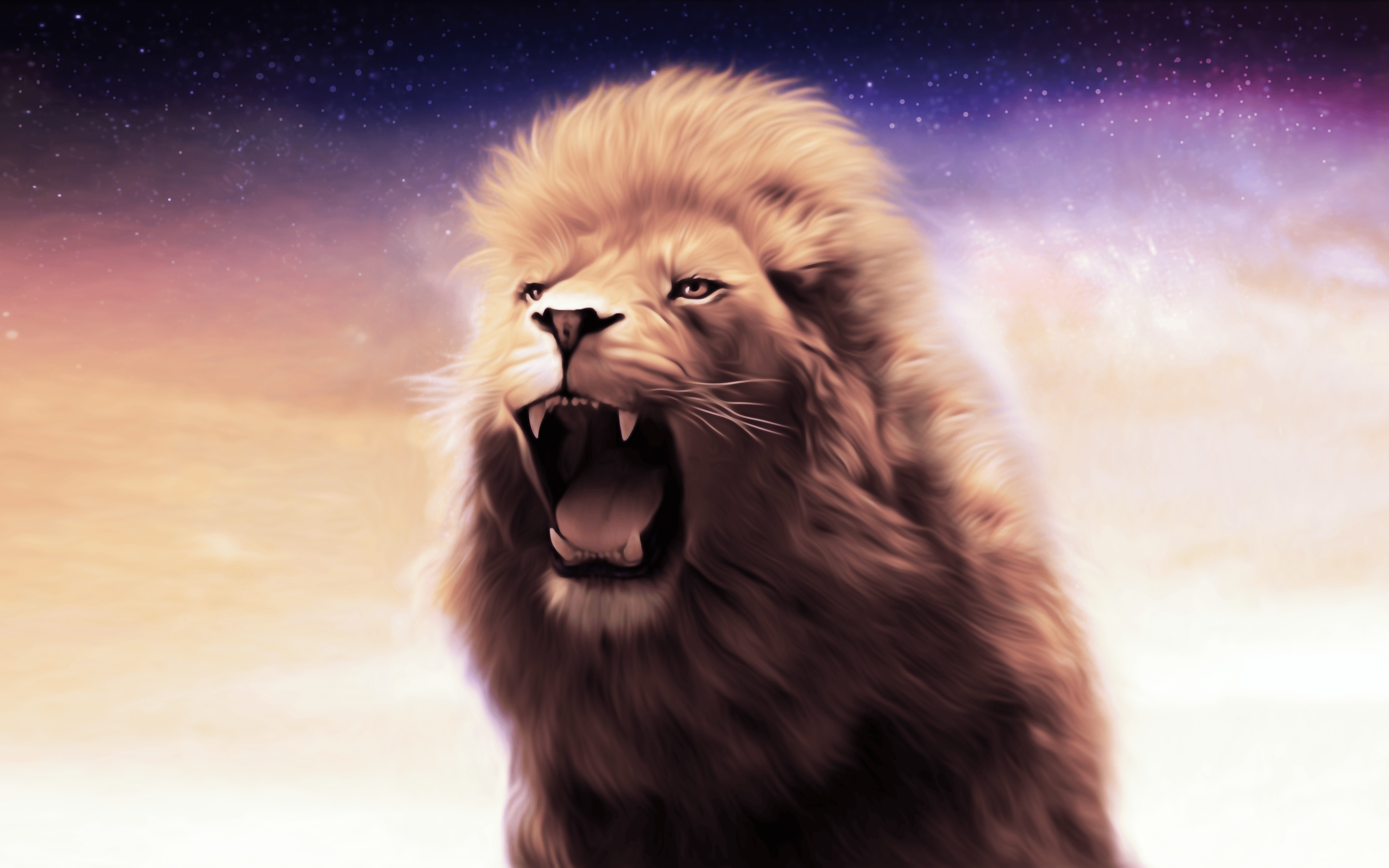 Danger Lion - Lion Roar - Animal Art