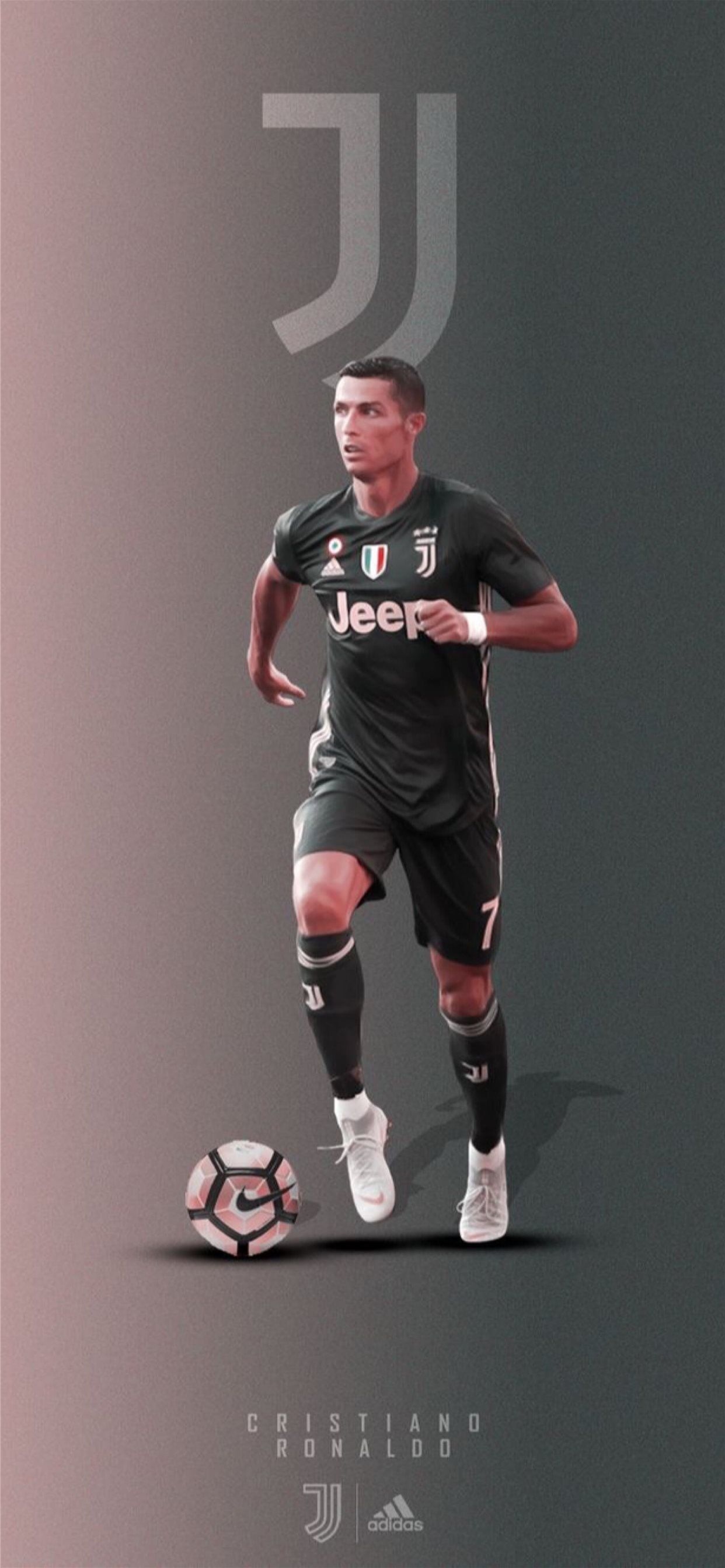 Cristiano Ronaldo In Black Jersey