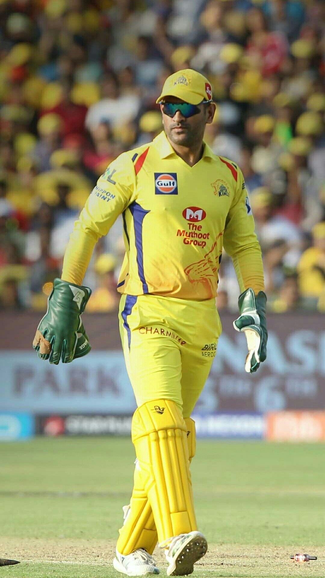 Ms Dhoni In Csk Jersey