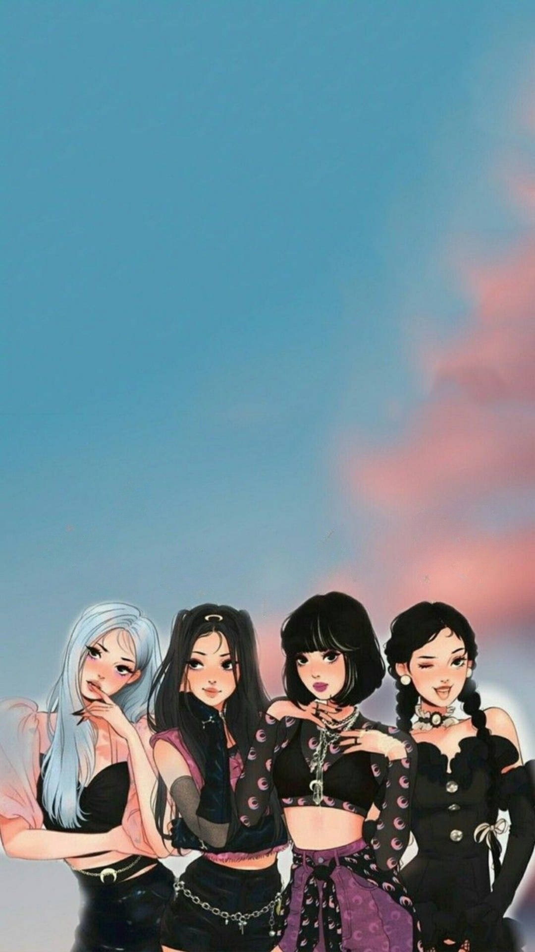 Blackpink Cartoon - South Korean Girl Group