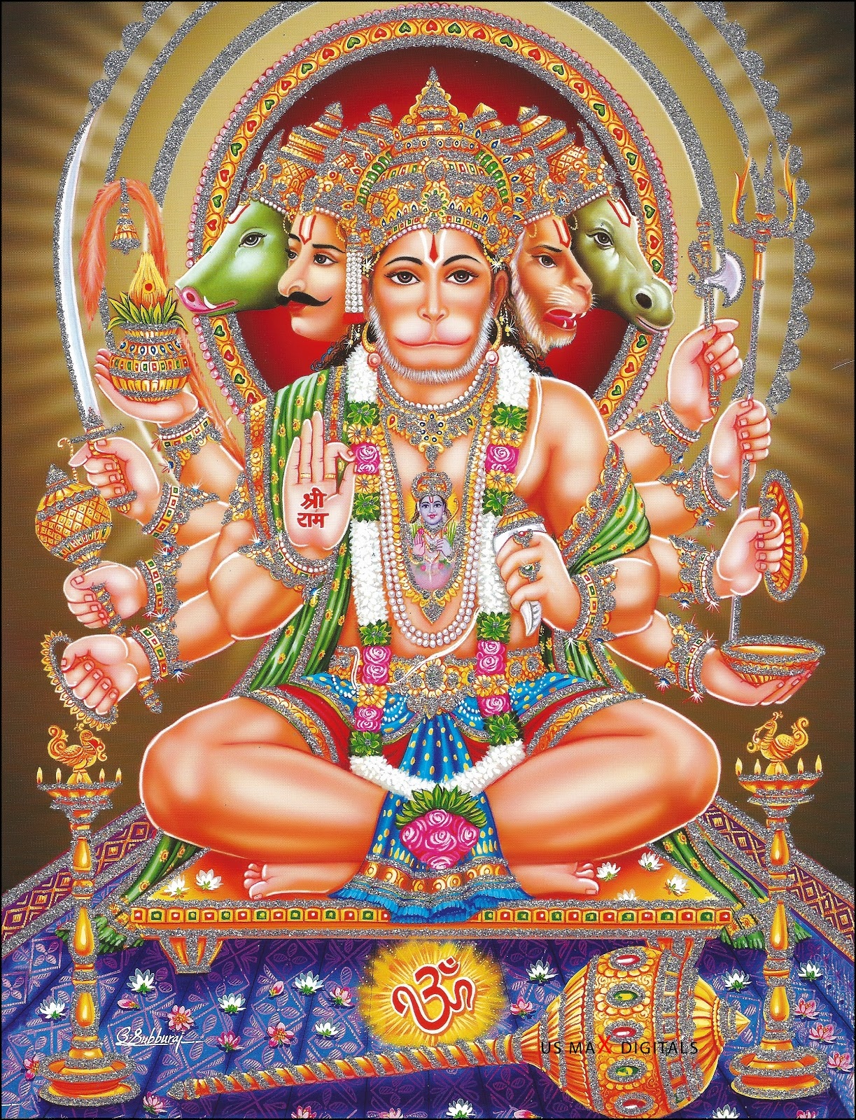 Panchmukhi Hanuman | God | Hanuman