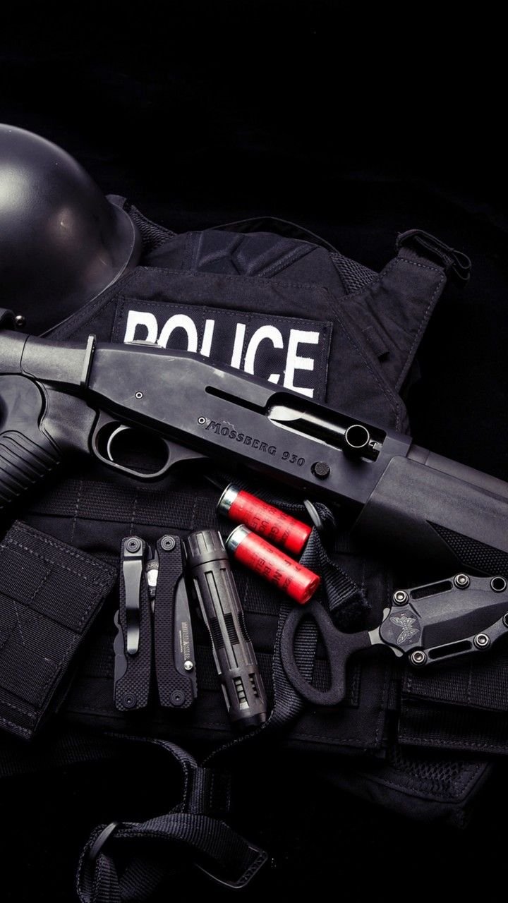 Police With Shortgun