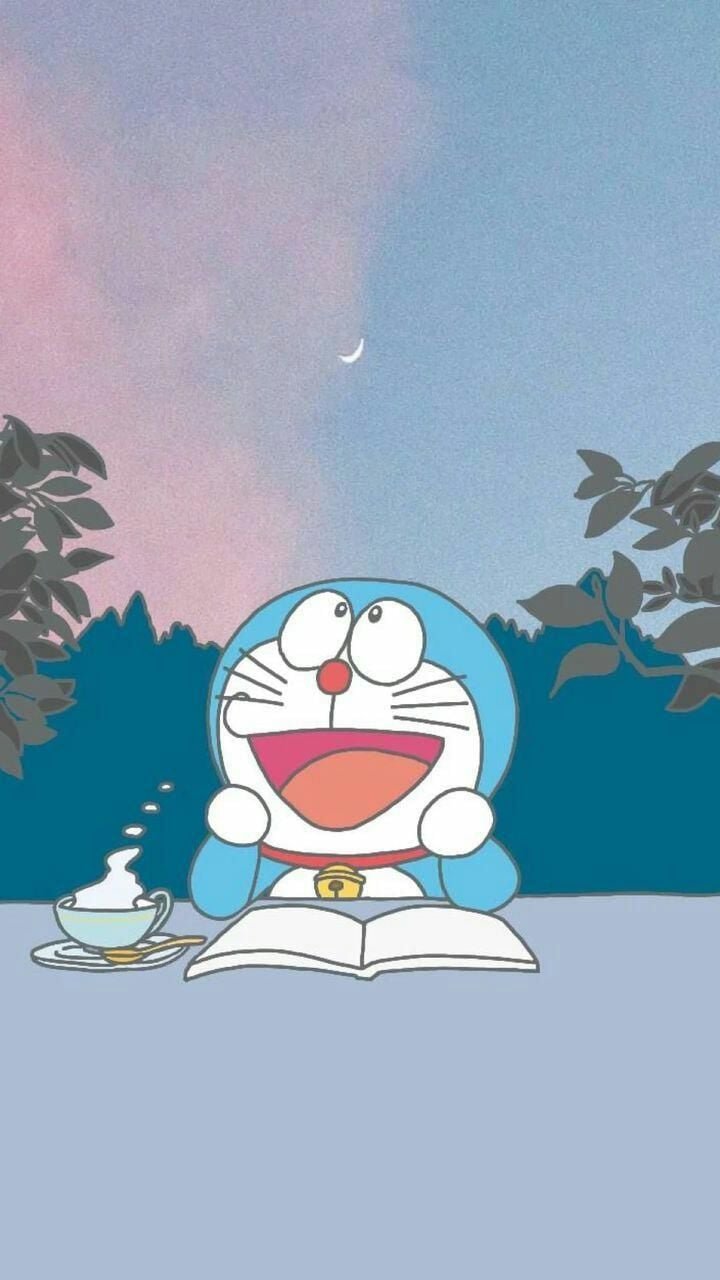 Cute Doraemon Reading Book