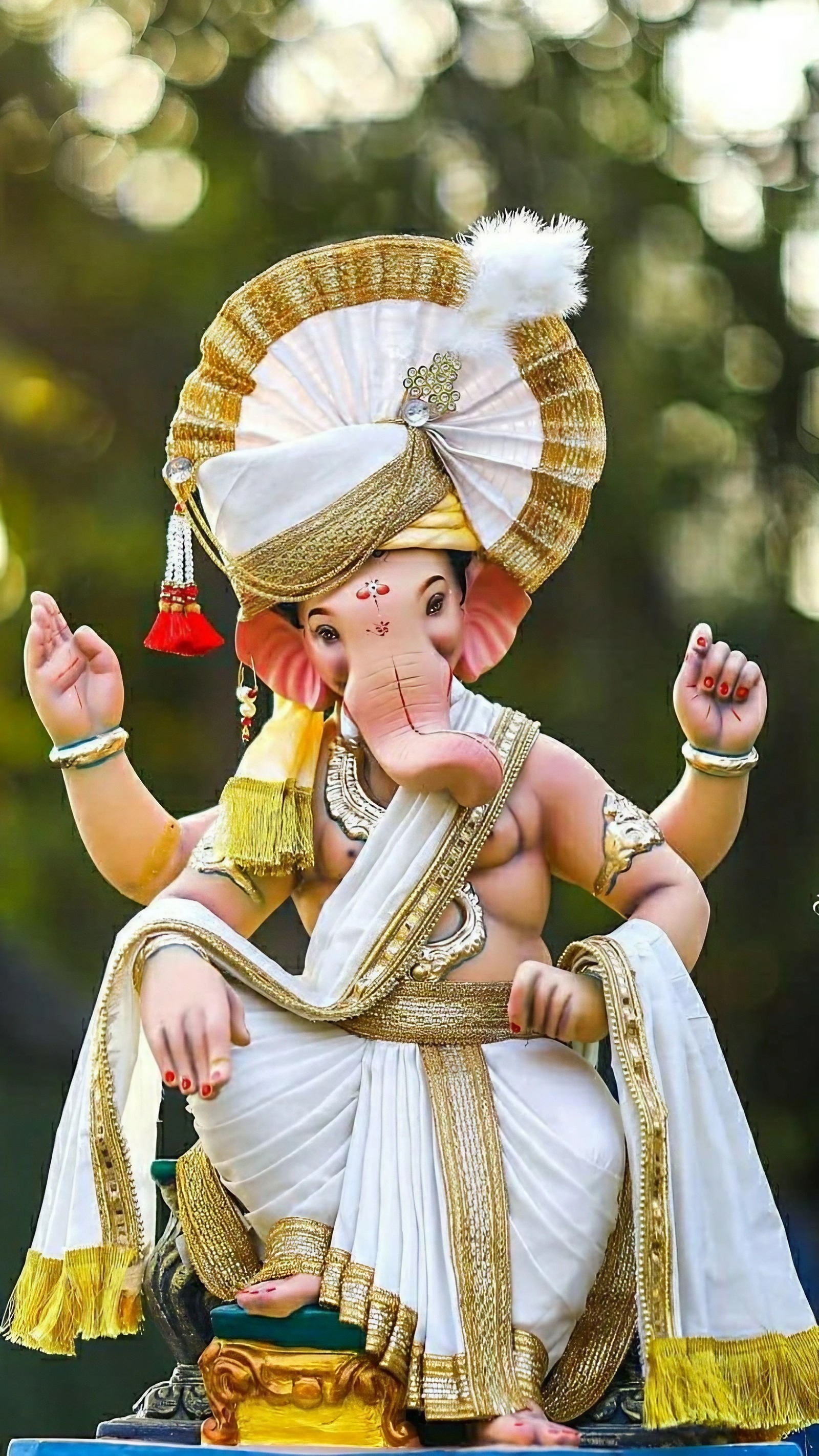 Ganesh Thakur - Lord Ganesh In White Dhoti